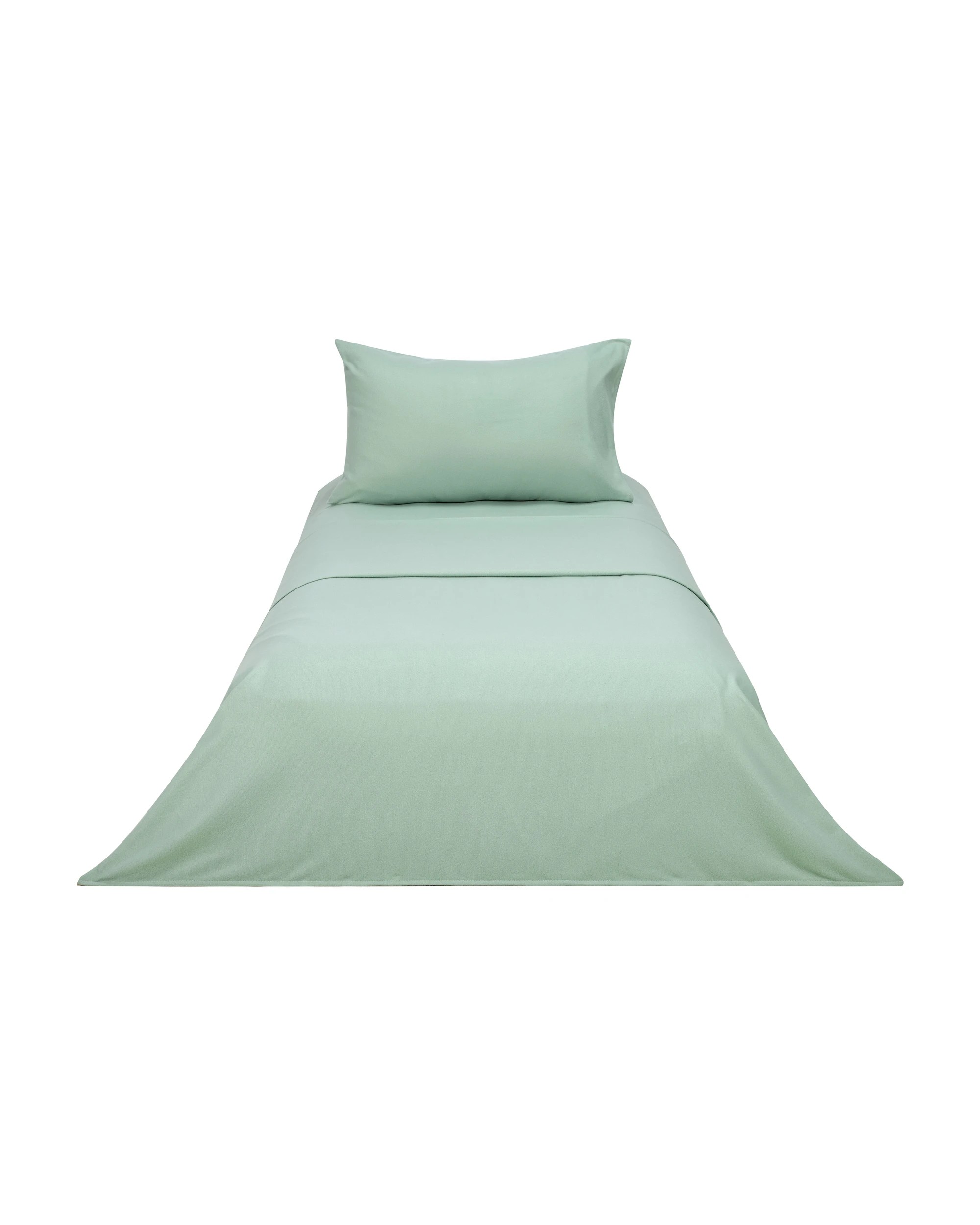 6 Soft Touch Sheet Set - Single Bed, Sage, 6 of 7