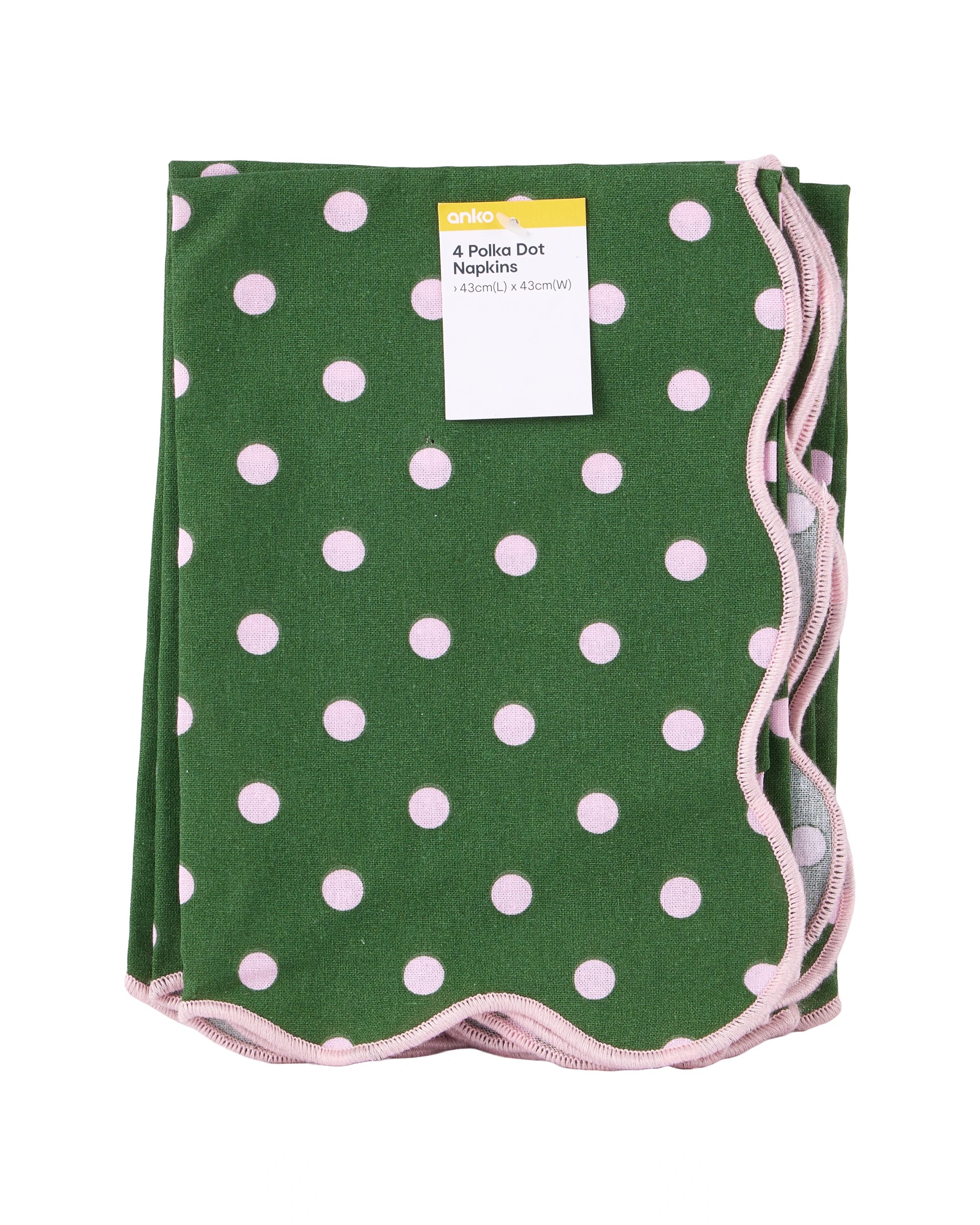 4 4 Pack Polka Dot Napkins, 4 of 5