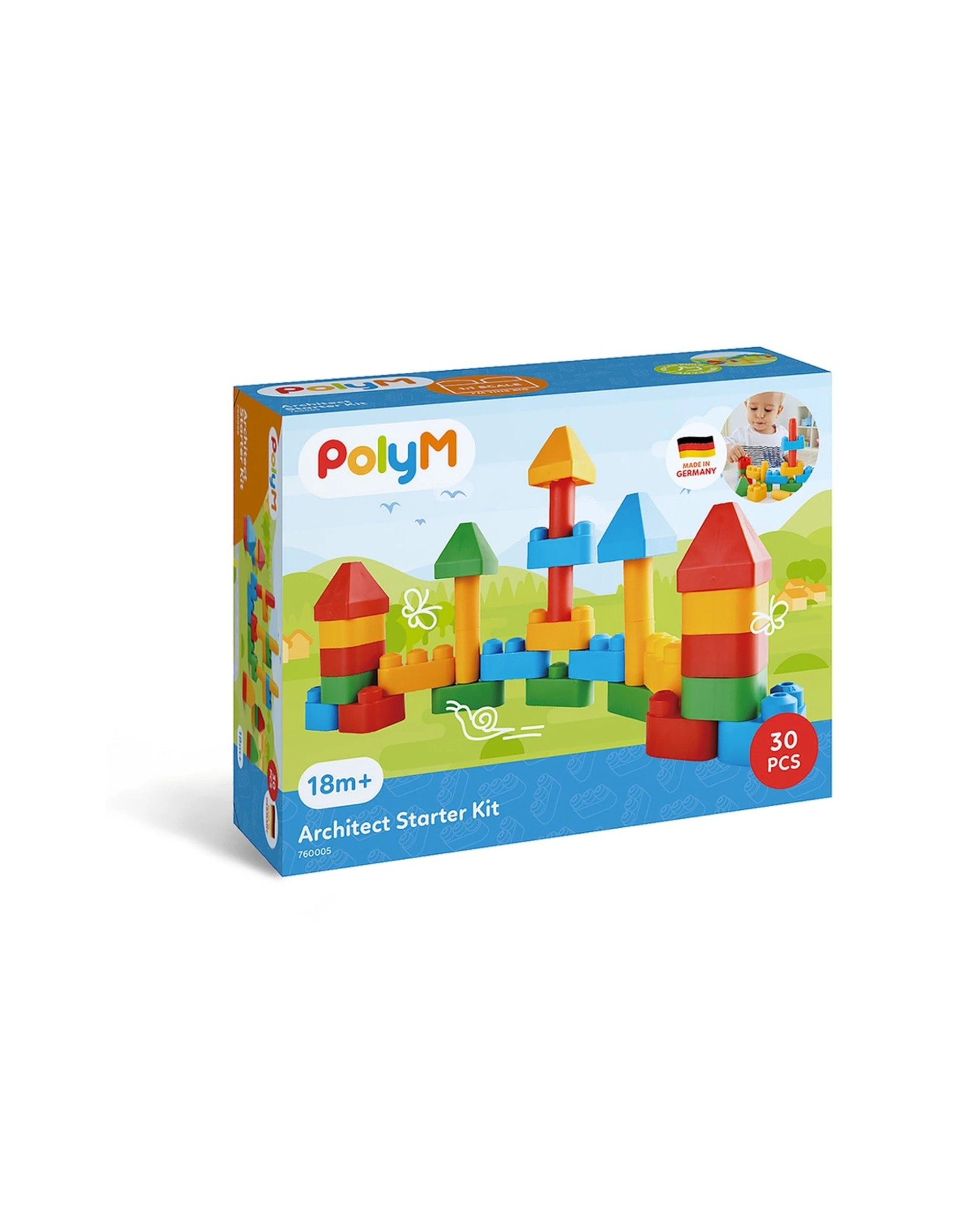 2 PolyM Architect Starter Kit 30pc Building Blocks Kids Activity - Multi, 2 of 4