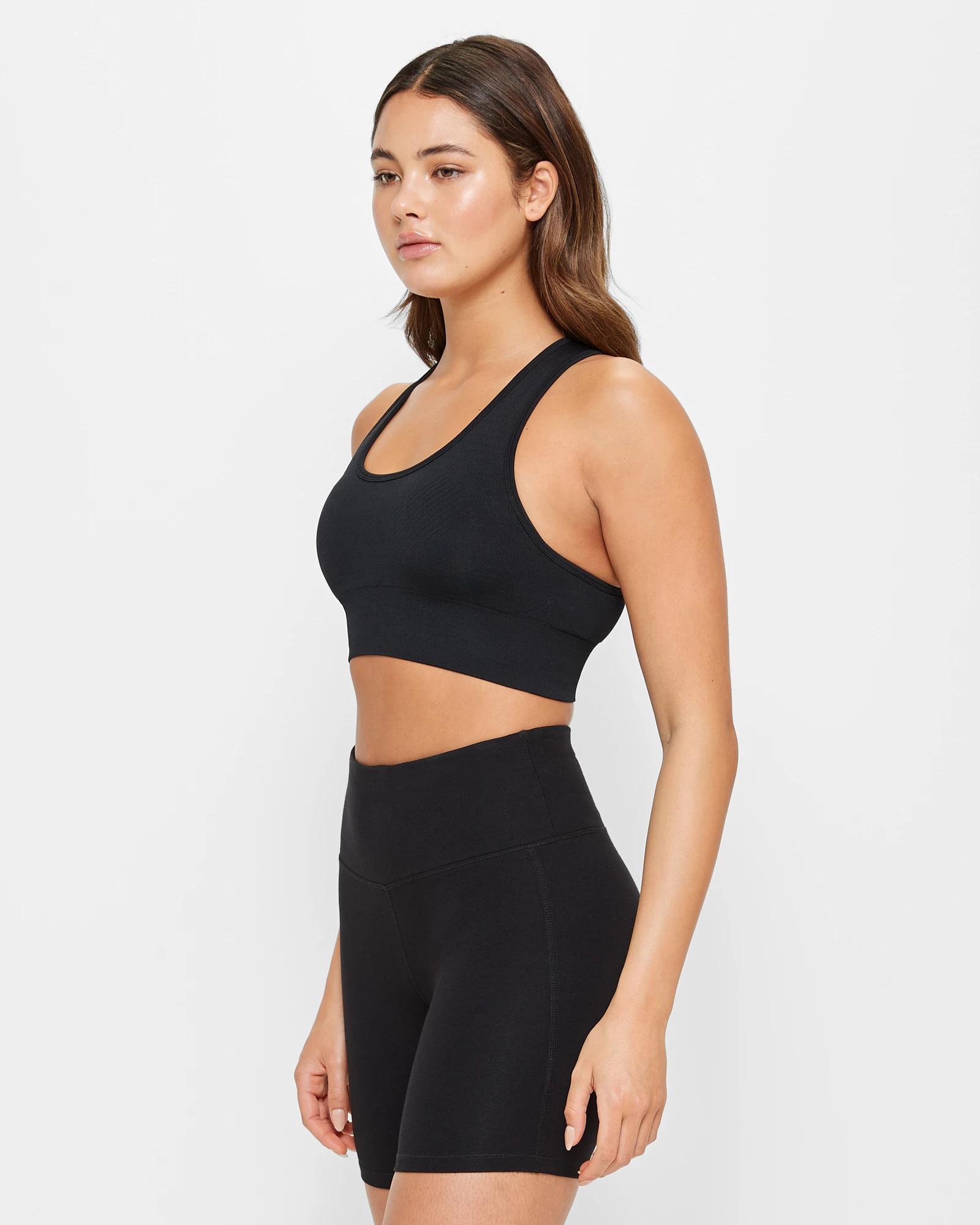 3 Target Active Mid Length Bike Shorts BLACK, 3 of 5