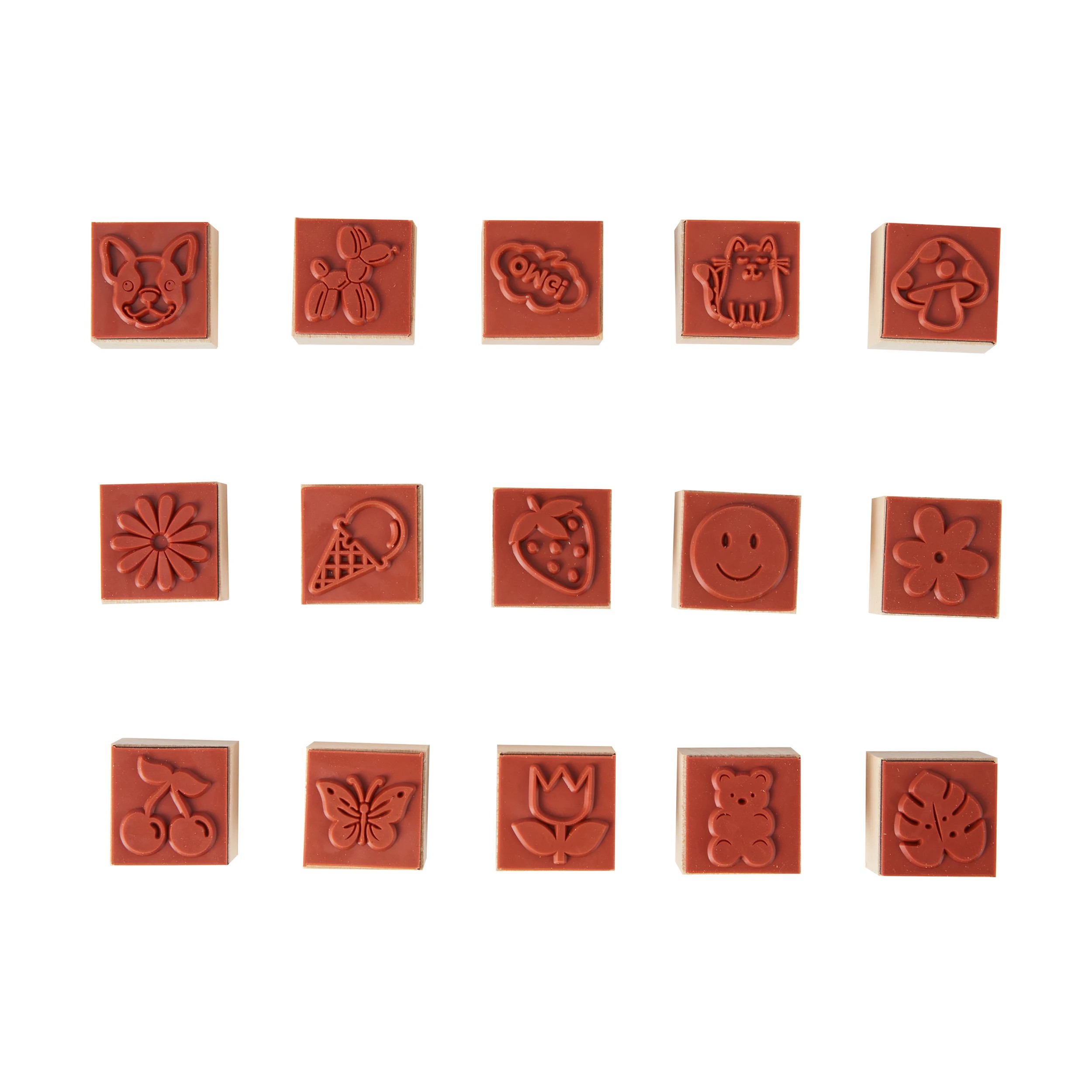 2 15 Pack Wooden Stamp Set, 2 of 2