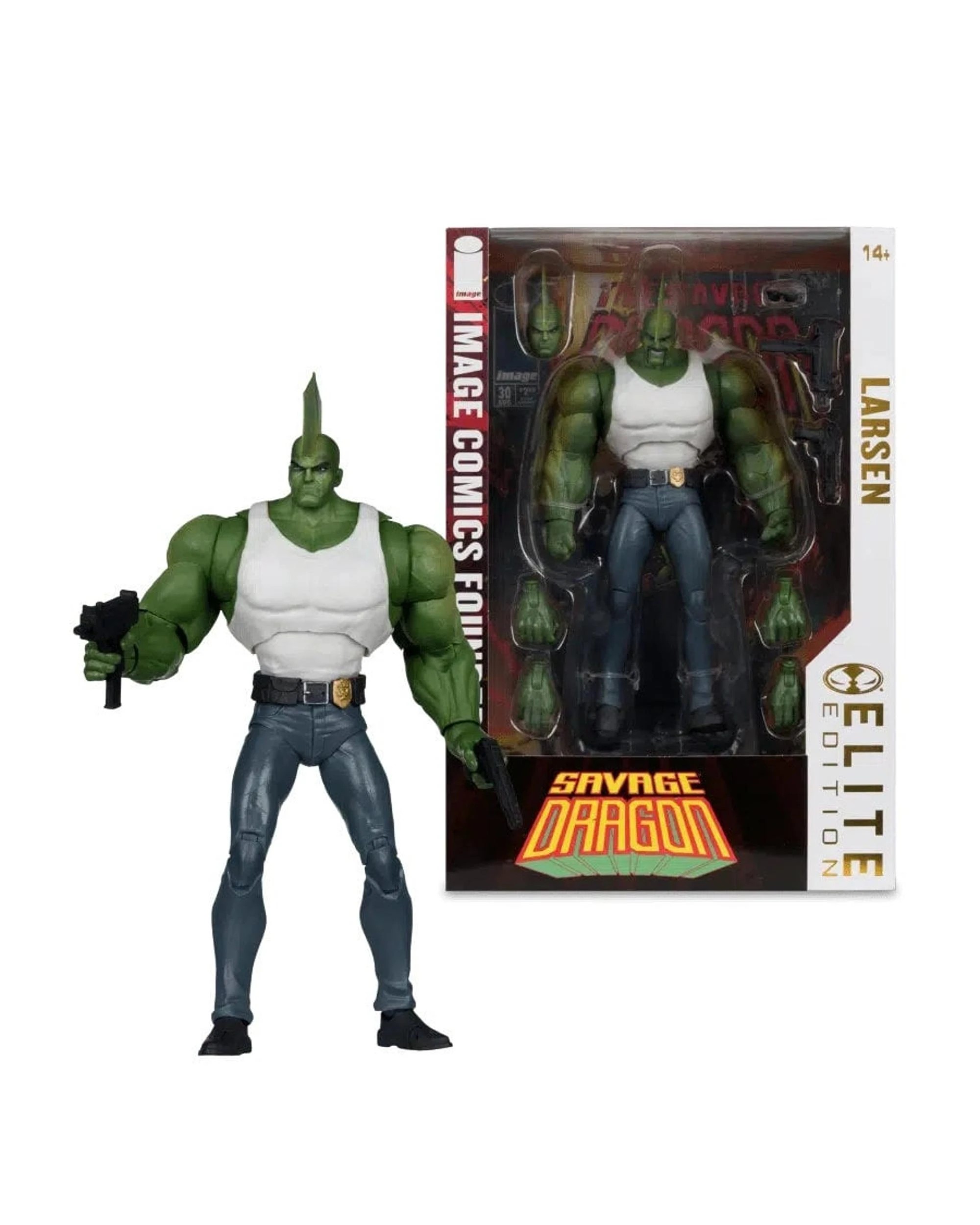 1 McFarlane Elite Edition Image Comics Founders Series Savage Dragon Larsen 7 inch Figure, 1 of 9