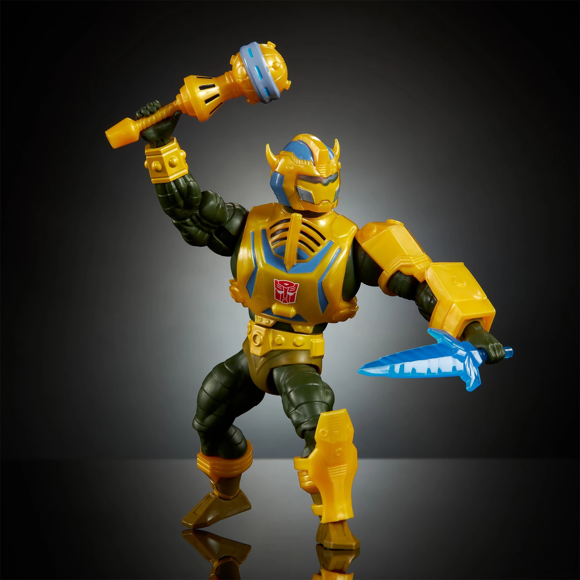 3 Masters of the Universe x Transformers Bumblebee Armor Man-At-Arms Action Figure, 3 of 6