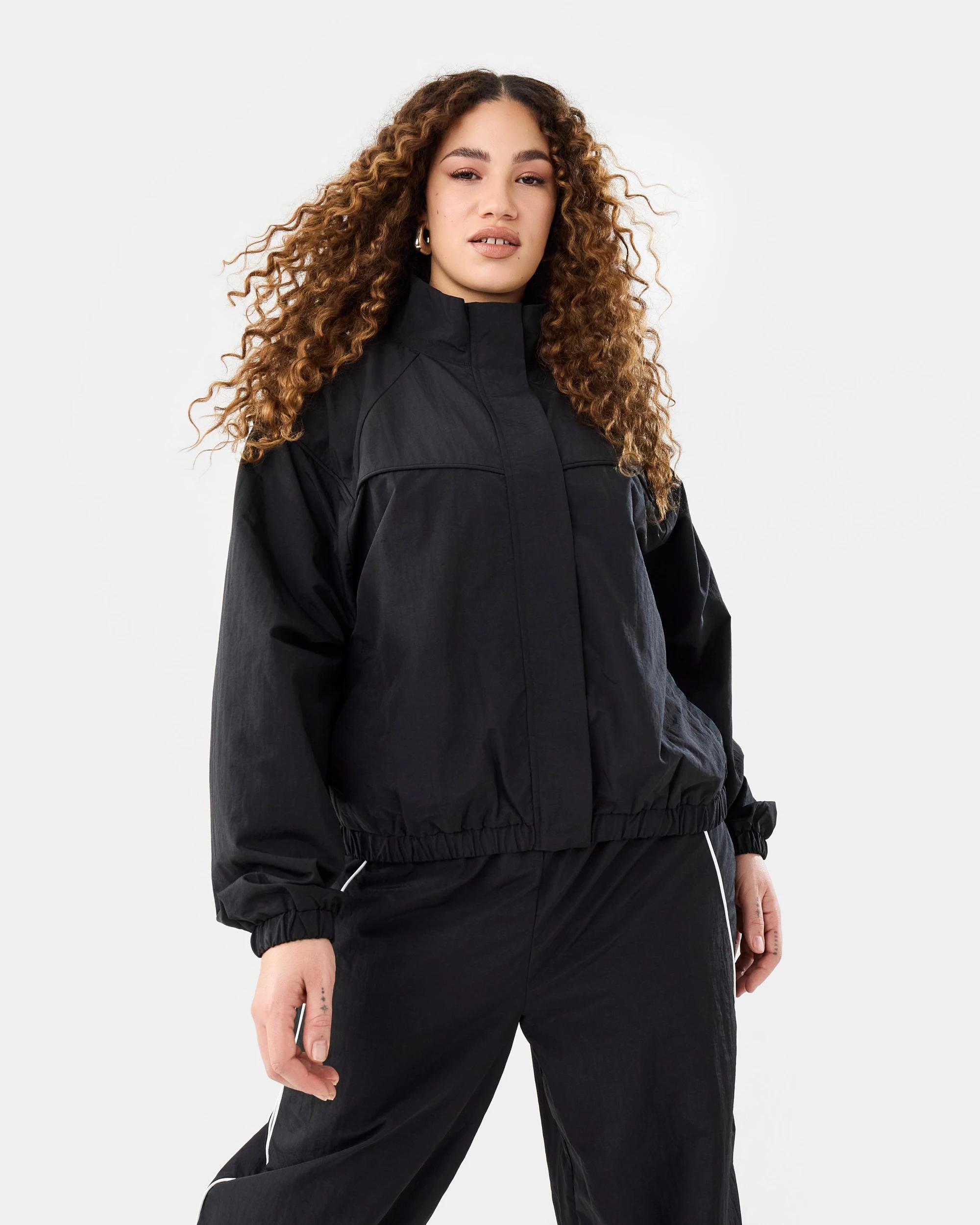 9 Sporty Zip Up Jacket Black, 9 of 9