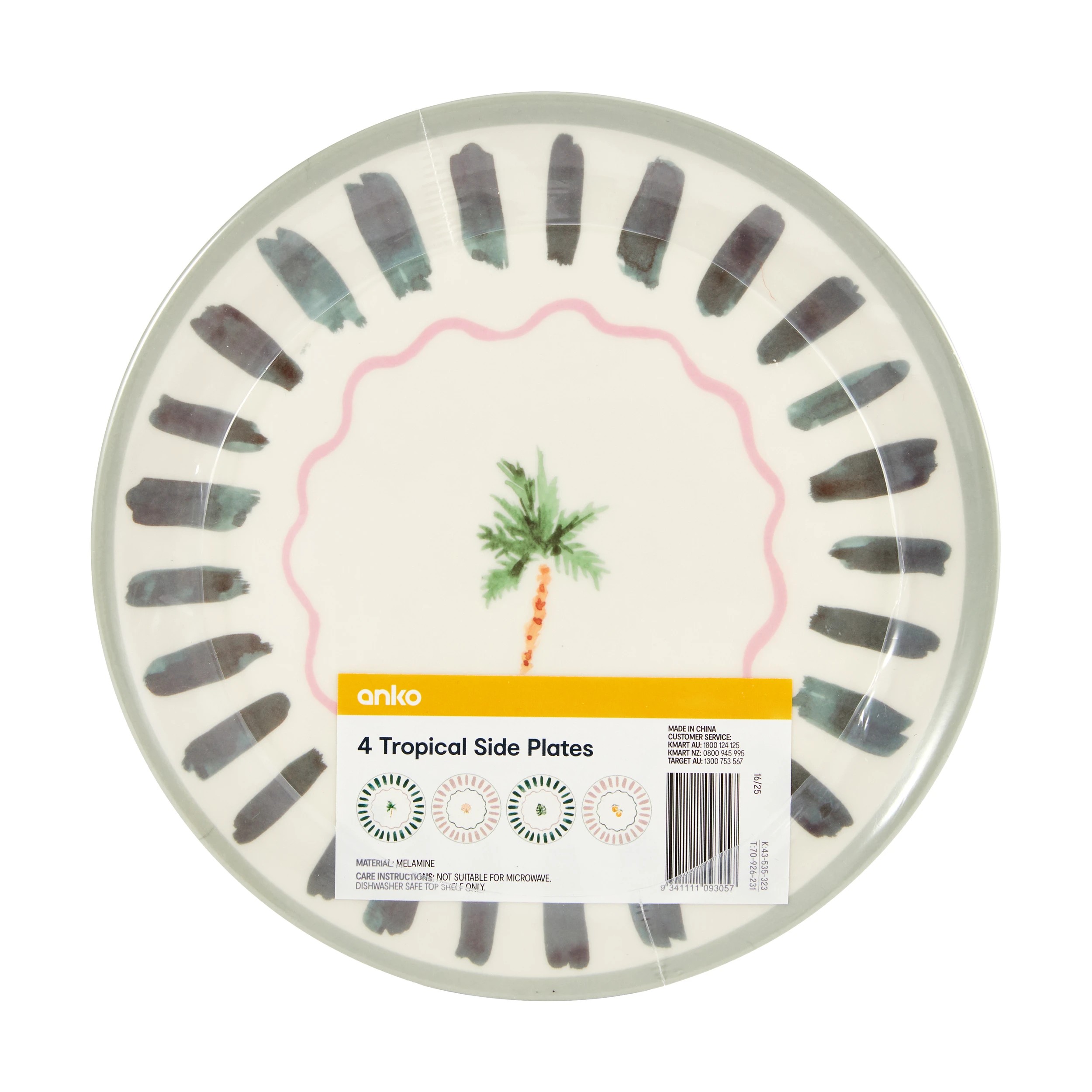 8 4 Pack Tropical Side Plates, 8 of 8