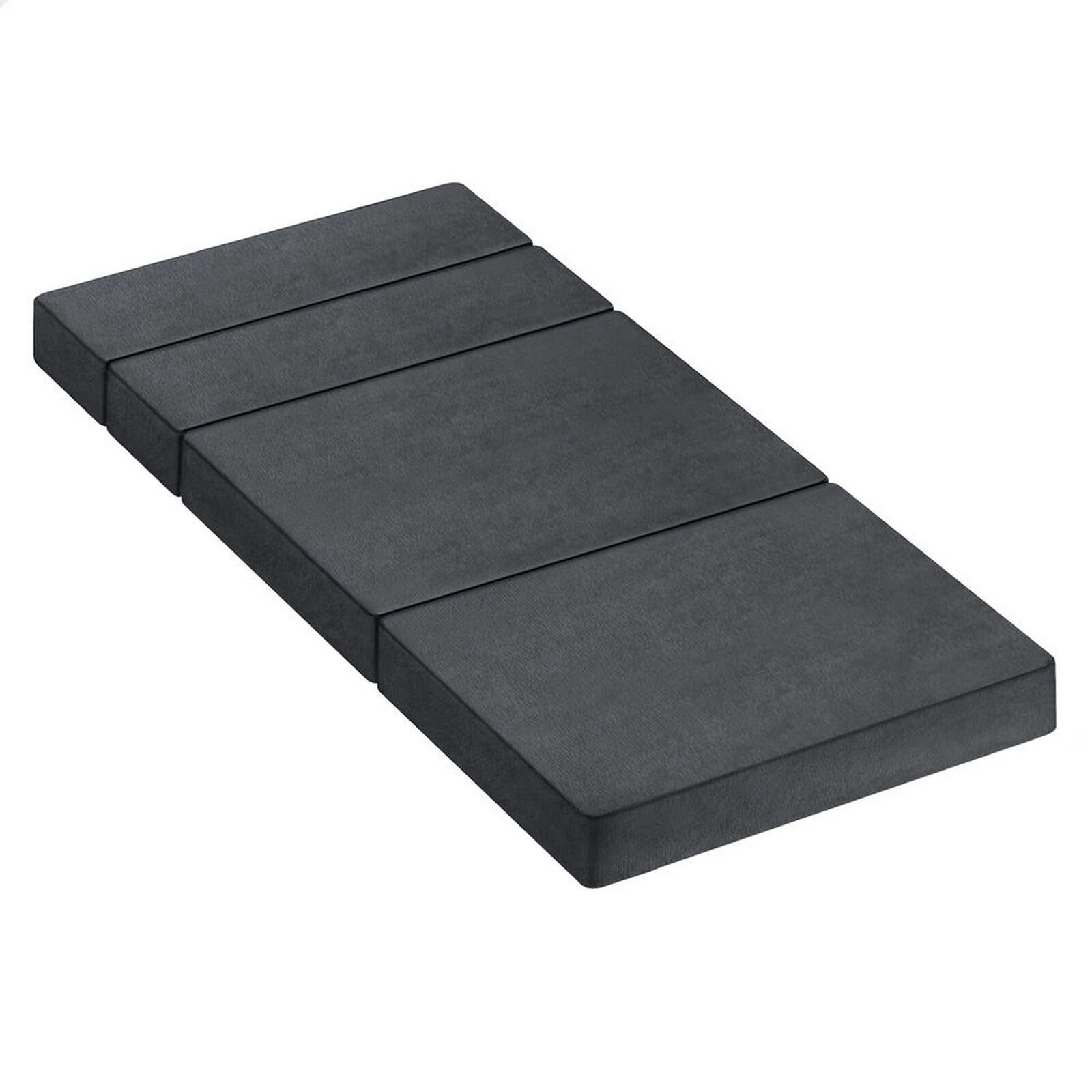 1 Starry Eucalypt Foldable Mattress Folding Foam Portable 90X200CM - Grey, 1 of 4
