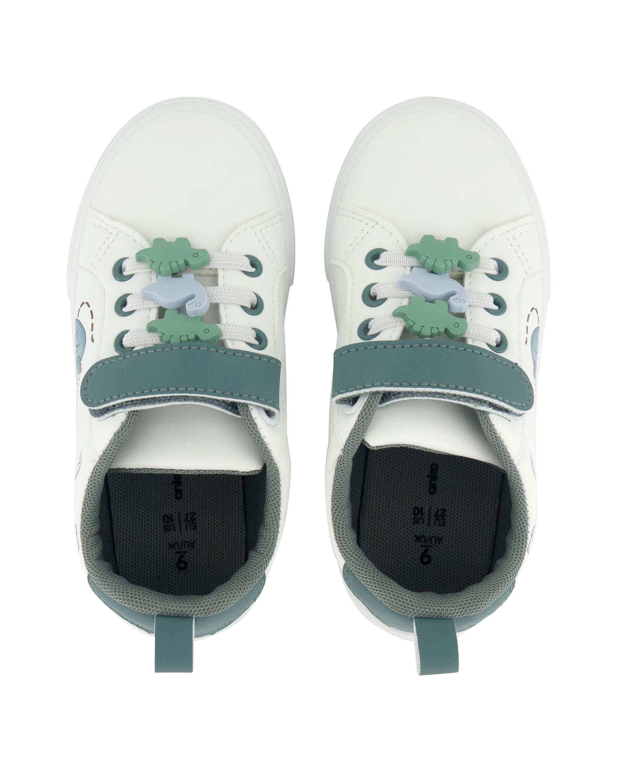 2 Junior Casual Shoes Green Dino, 2 of 5