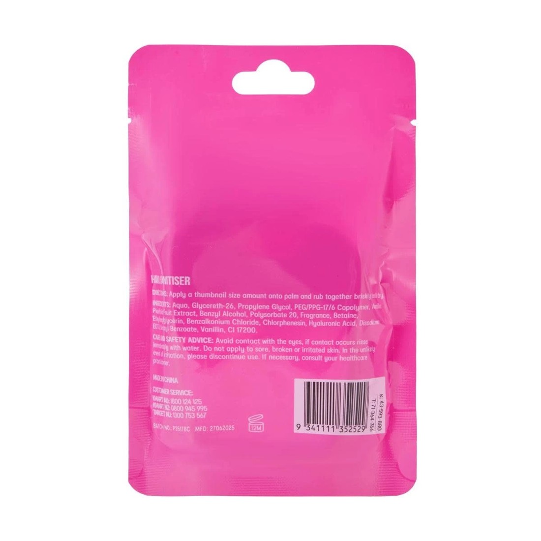 6 OXX Bodycare Hand Sanitiser 30ml - Vanilla Ice Cream Scented, 6 of 6