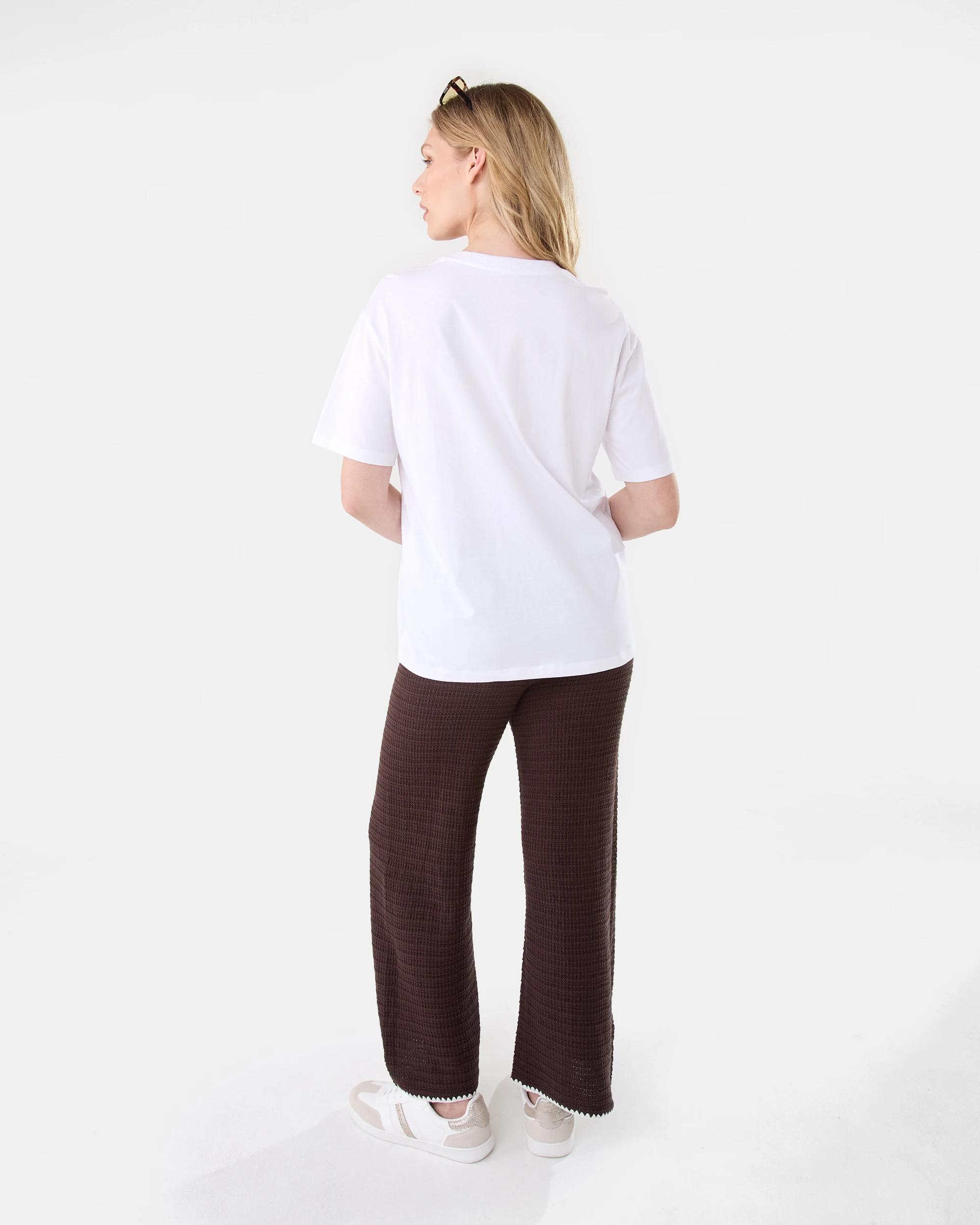 4 Crochet Trim Pants Melt Brown, 4 of 6