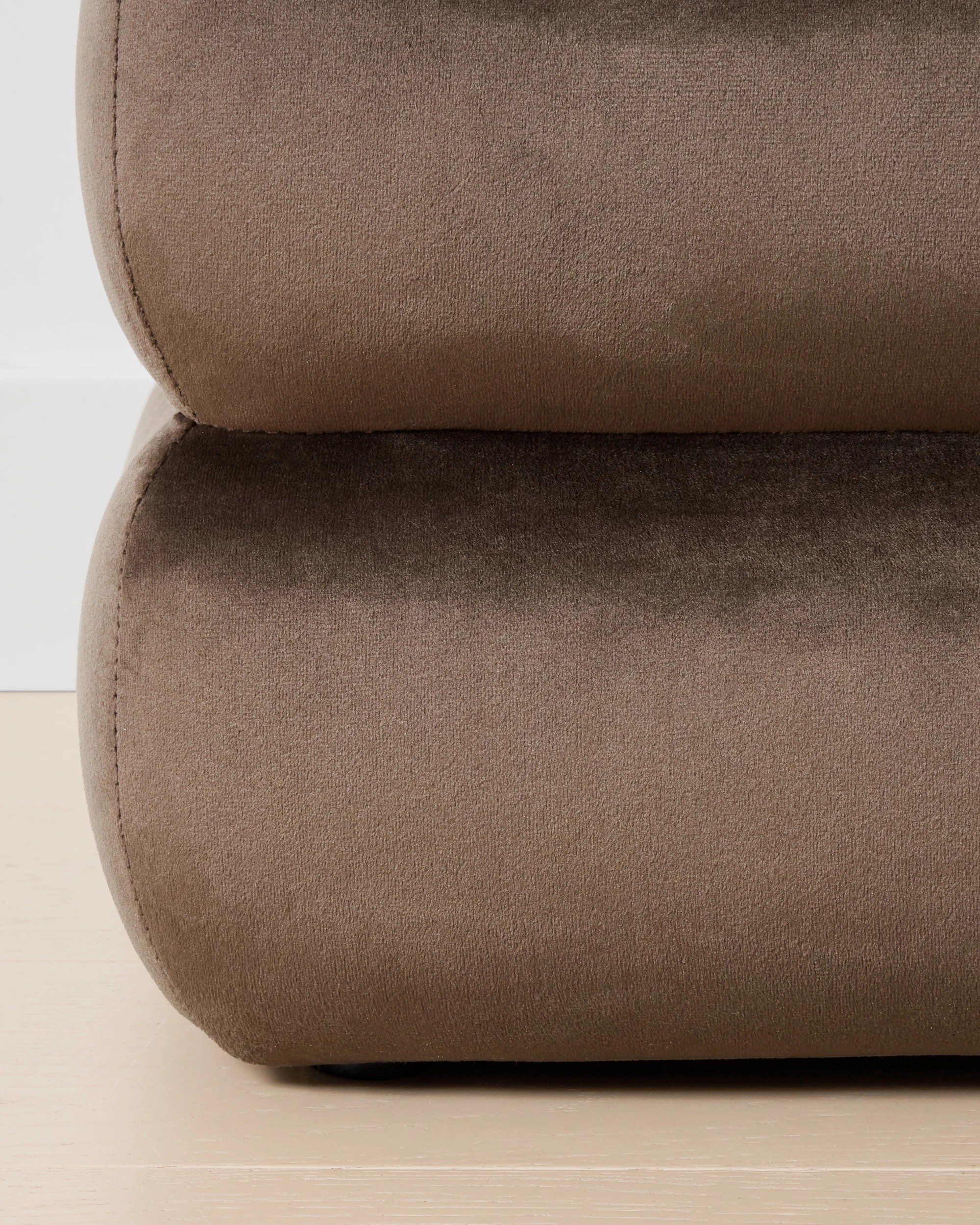 7 Aleks Velvet Storage Bench - Chocolate, 7 of 8