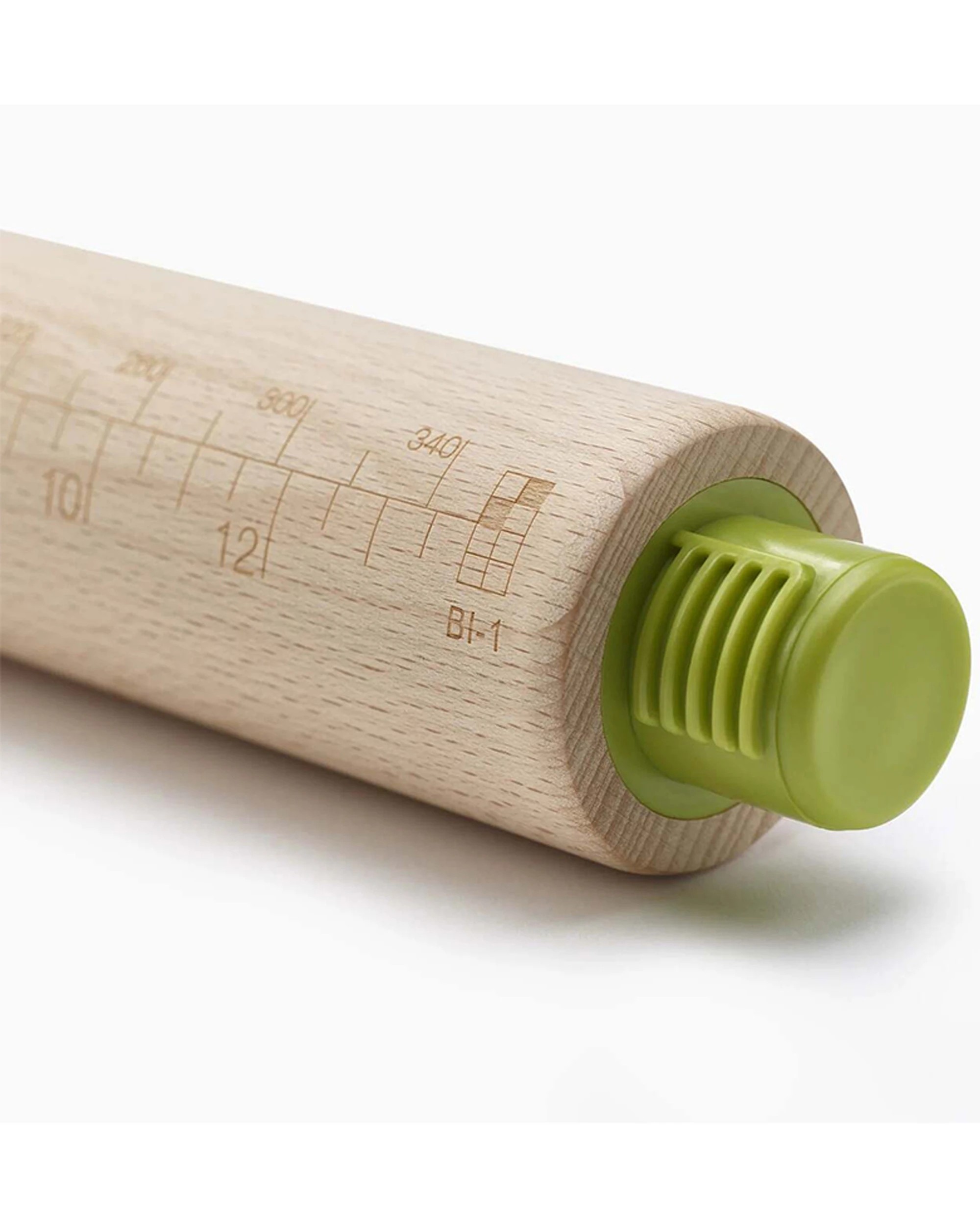4 Joseph Joseph PrecisionPin 42cm Adjustable Rolling Pin Beech Wood Removable Rings - Multi, 4 of 5