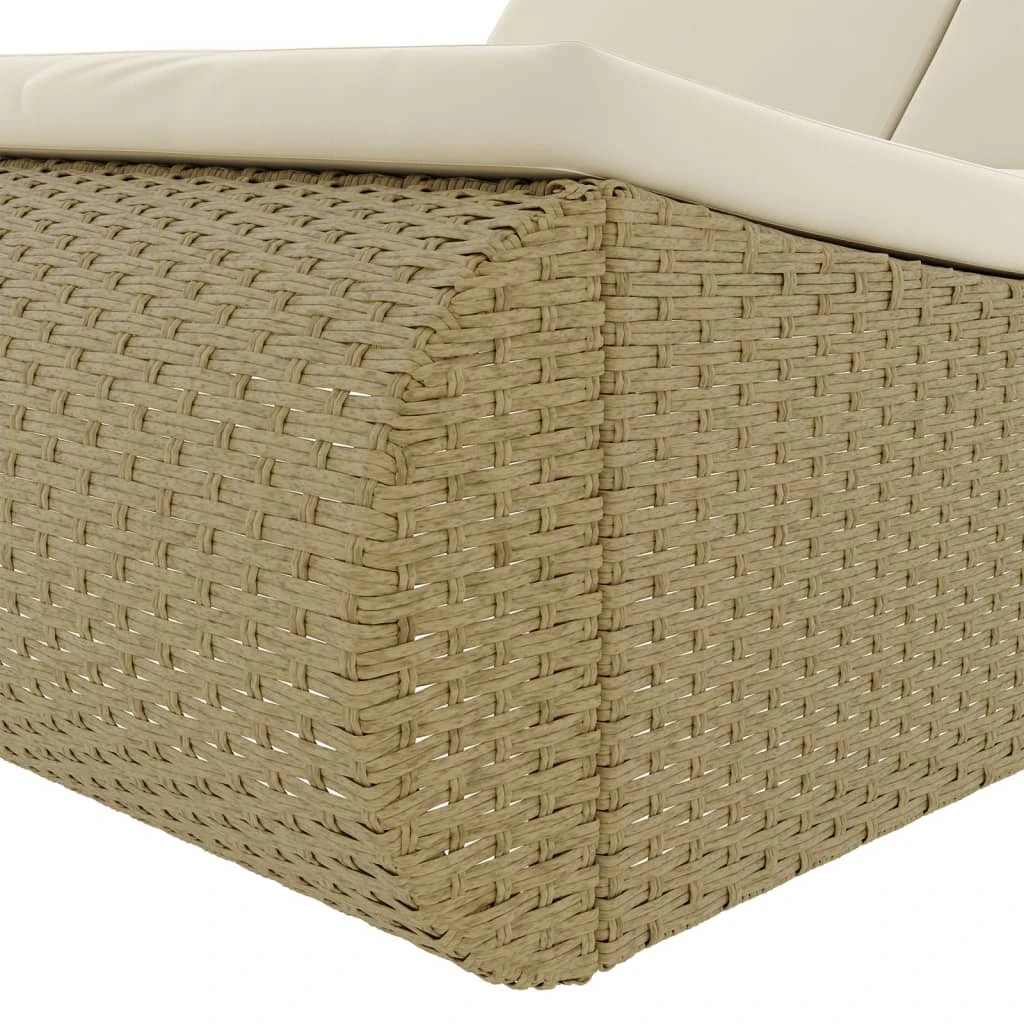 9 vidaXL Sunlounger Removable/Replaceable Cushions - Beige, 9 of 9