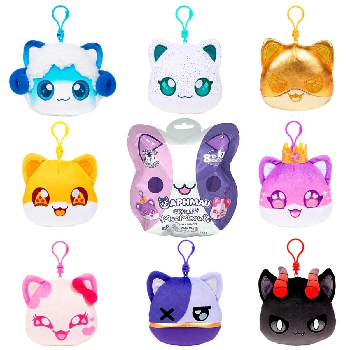 3 Aphmau MeeMeows Mystery Plush Clip-On - Assorted, 3 of 7