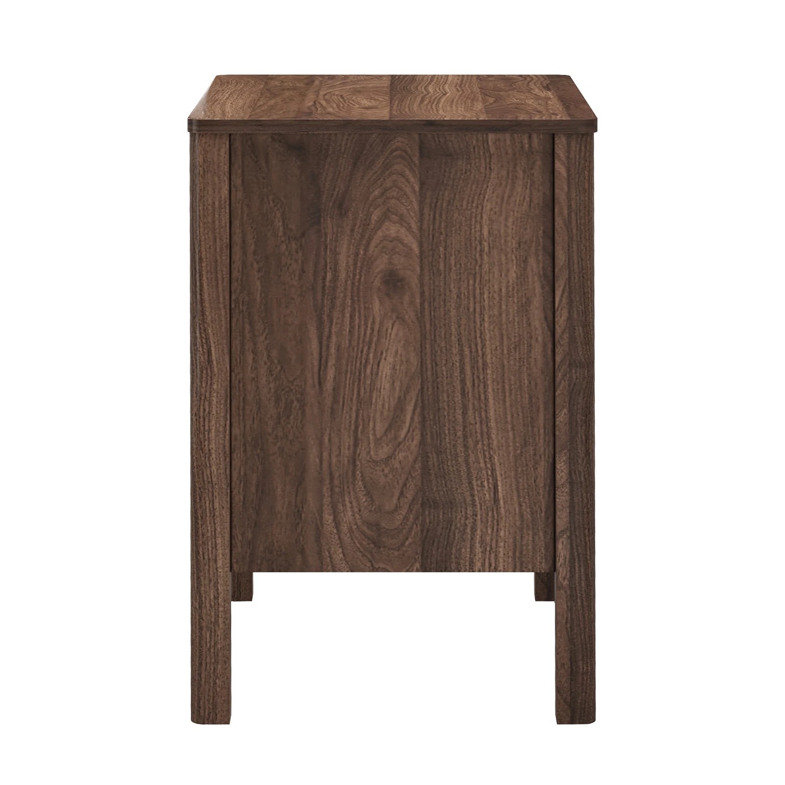 8 Oikiture 2x Bedside Table 3 Drawers Side Table Nightstand Handle-free - Brown, 8 of 9