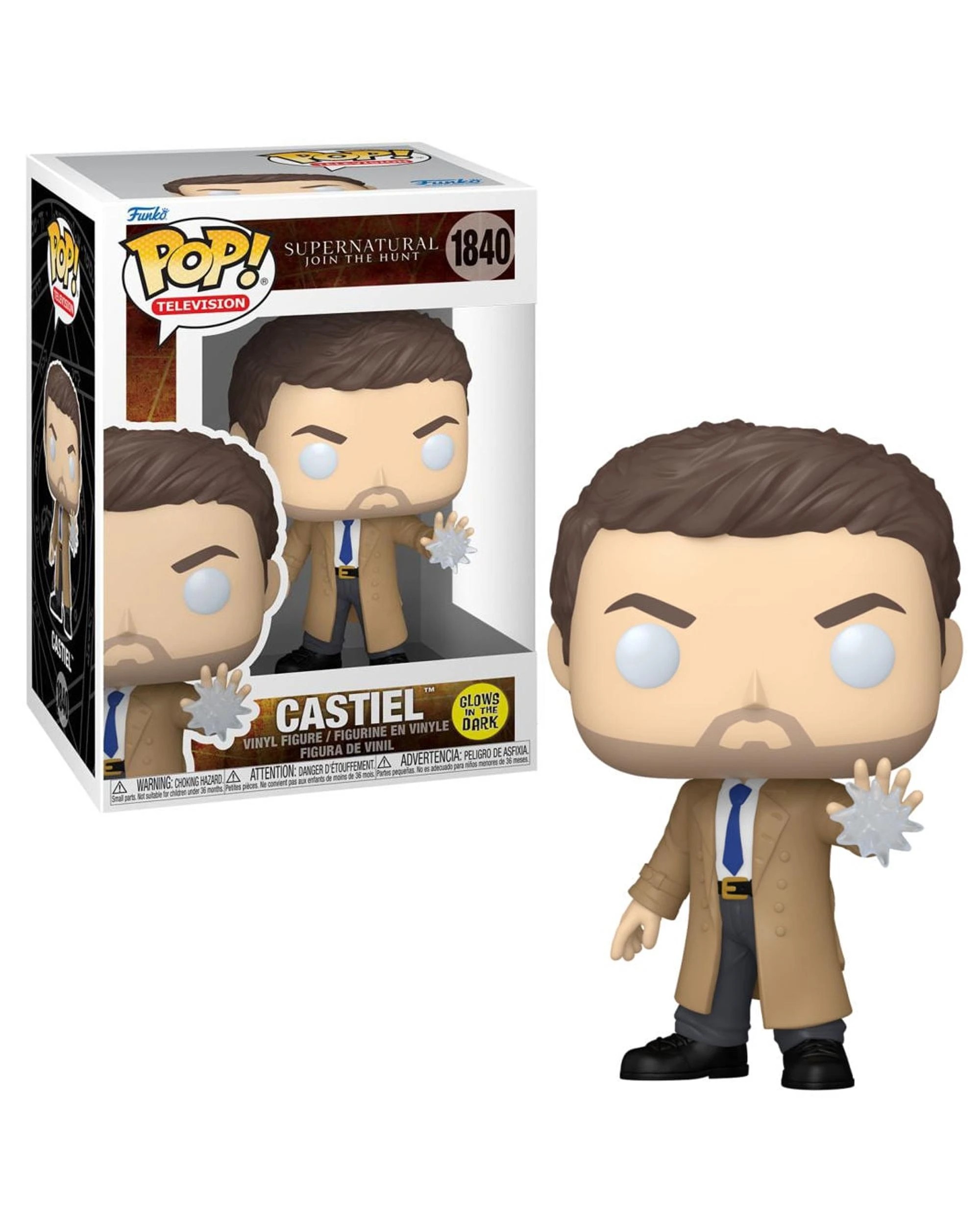1 Supernatural Castiel Glow Funko POP! Vinyl, 1 of 4