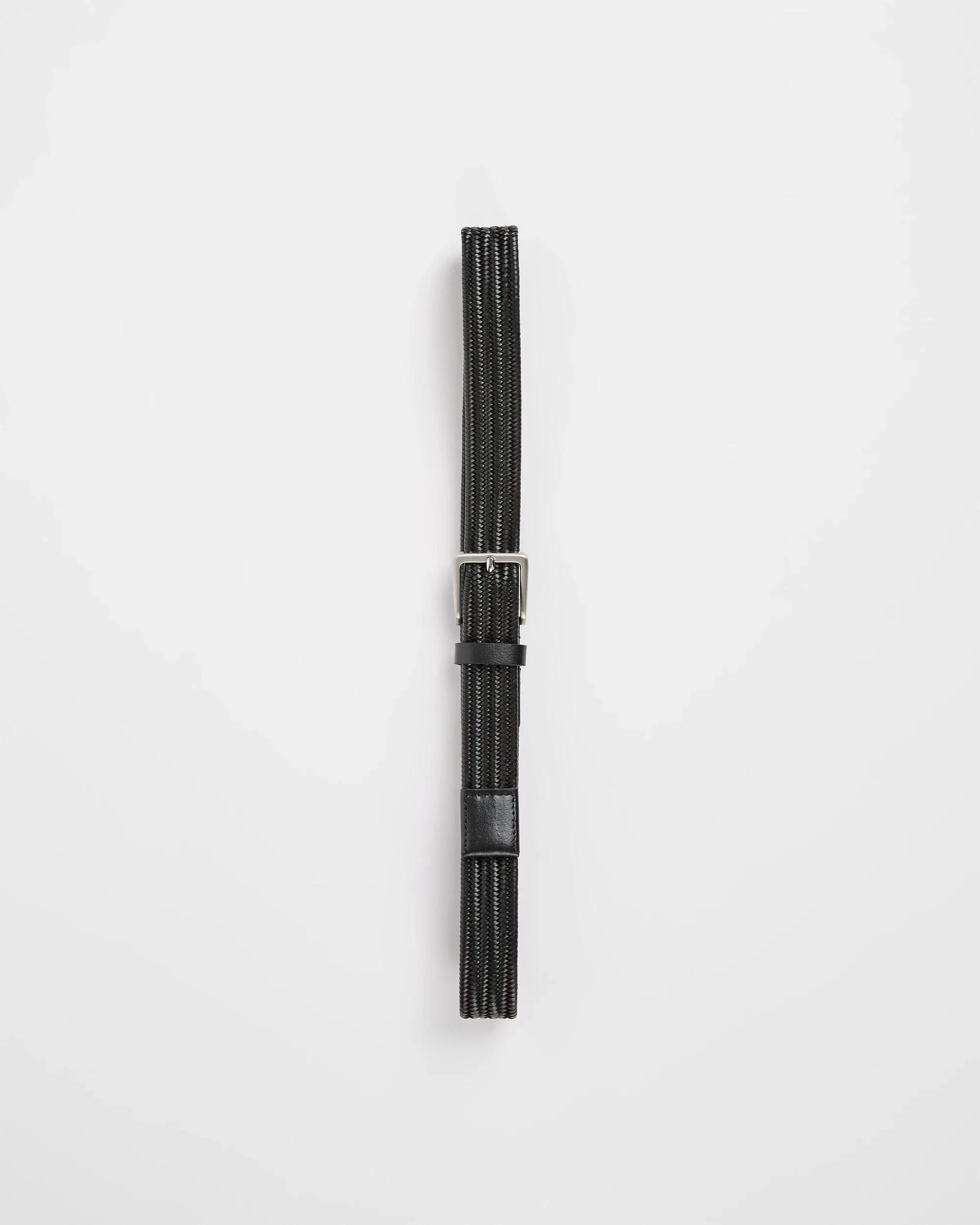 5 Target Leather Woven Stretch Belt BLACK, 5 of 5