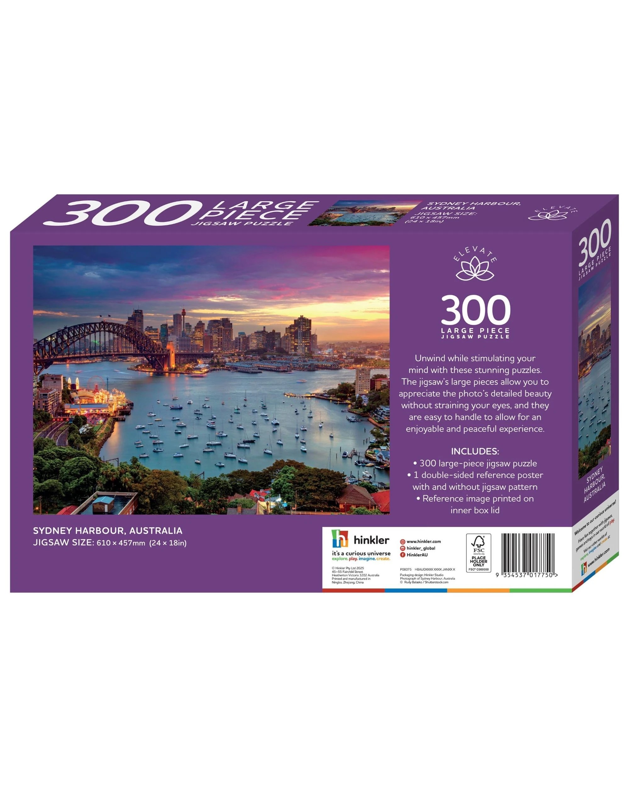 4 Hinkler Elevate Sydney Harbour Australia 300 Piece Puzzle, 4 of 4