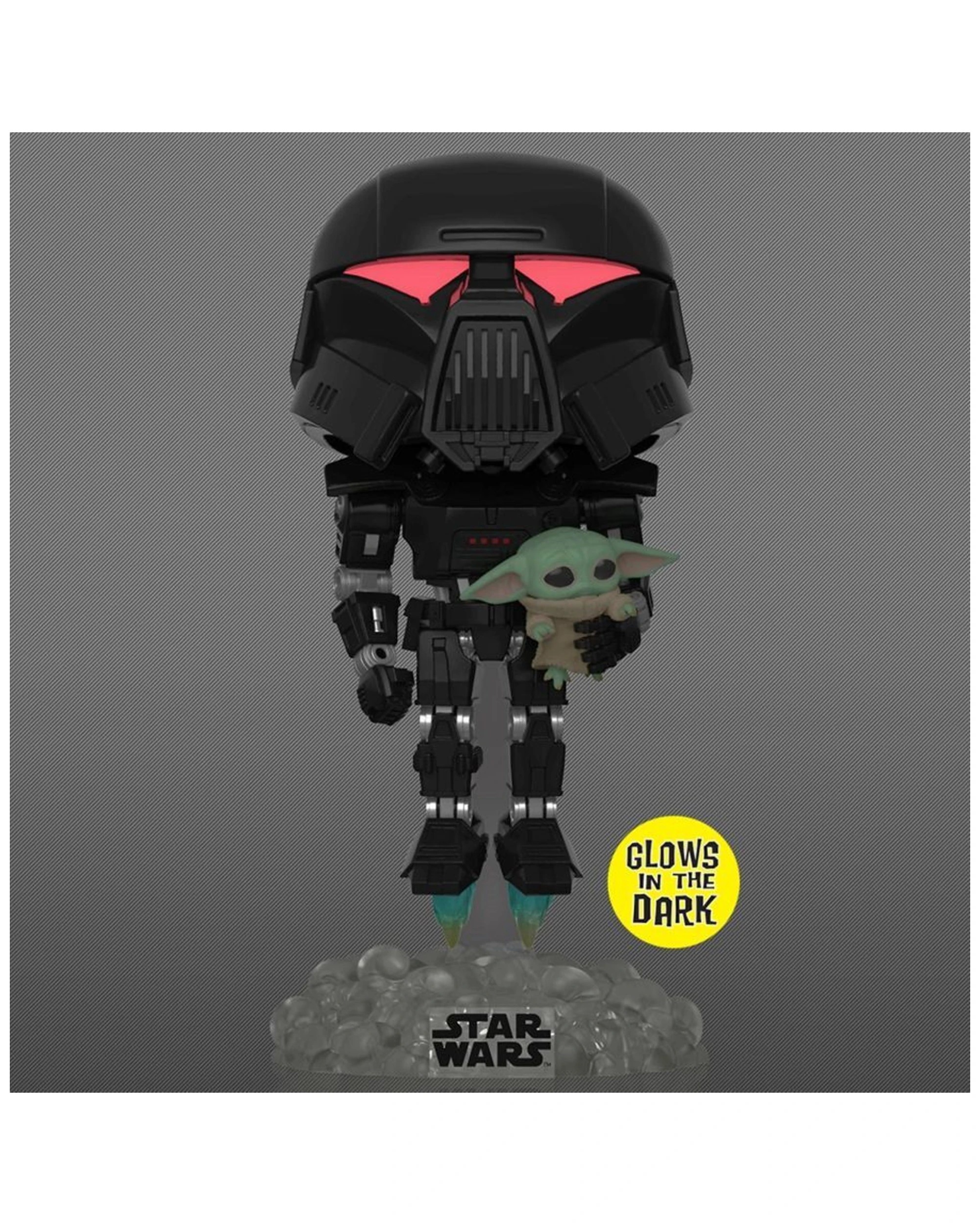 2 Pop Vinyl Figurine Star Wars Mandalorian Darktrooper And Child Glow RS 10cm - Multi, 2 of 3