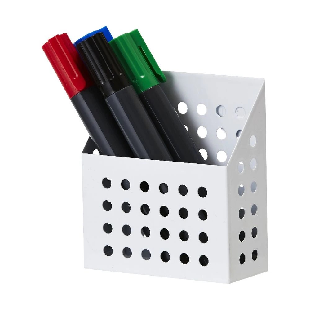 2 J.Burrows Magnetic Organiser 90 x 40 x 102mm White, 2 of 4