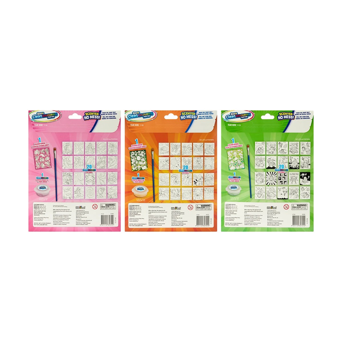 10 Scentos Clean Colouring Painting - Assorted, 10 of 10