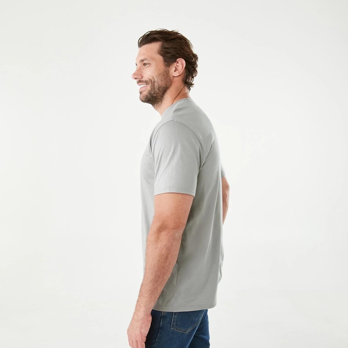2 Australian Cotton Crew Neck T-shirt Alloy, 2 of 5