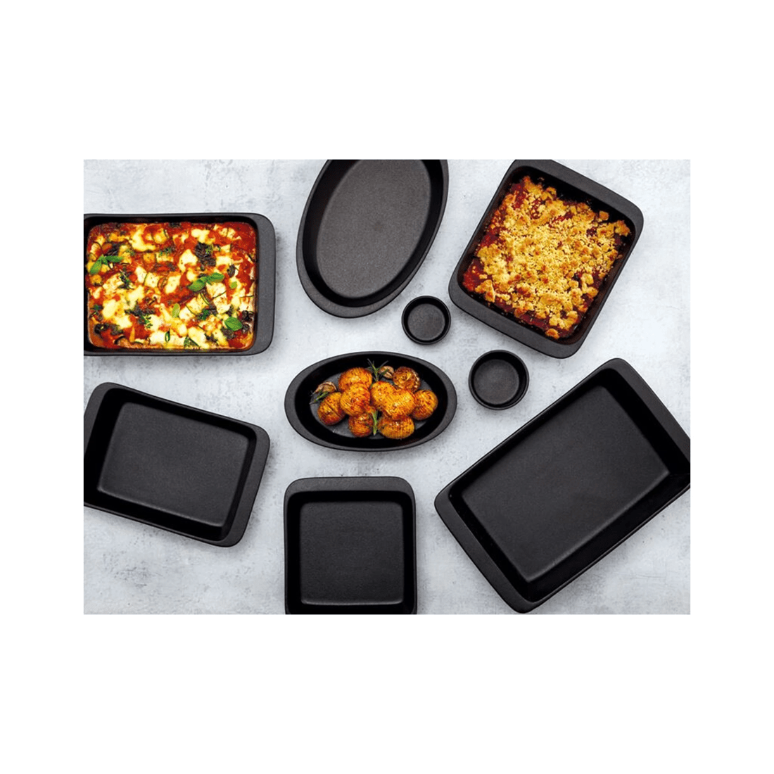 3 Maxwell & Williams Caviar Square Baker 26x6cm Ovenproof Ceramic Baking Dish
 - Black, 3 of 3