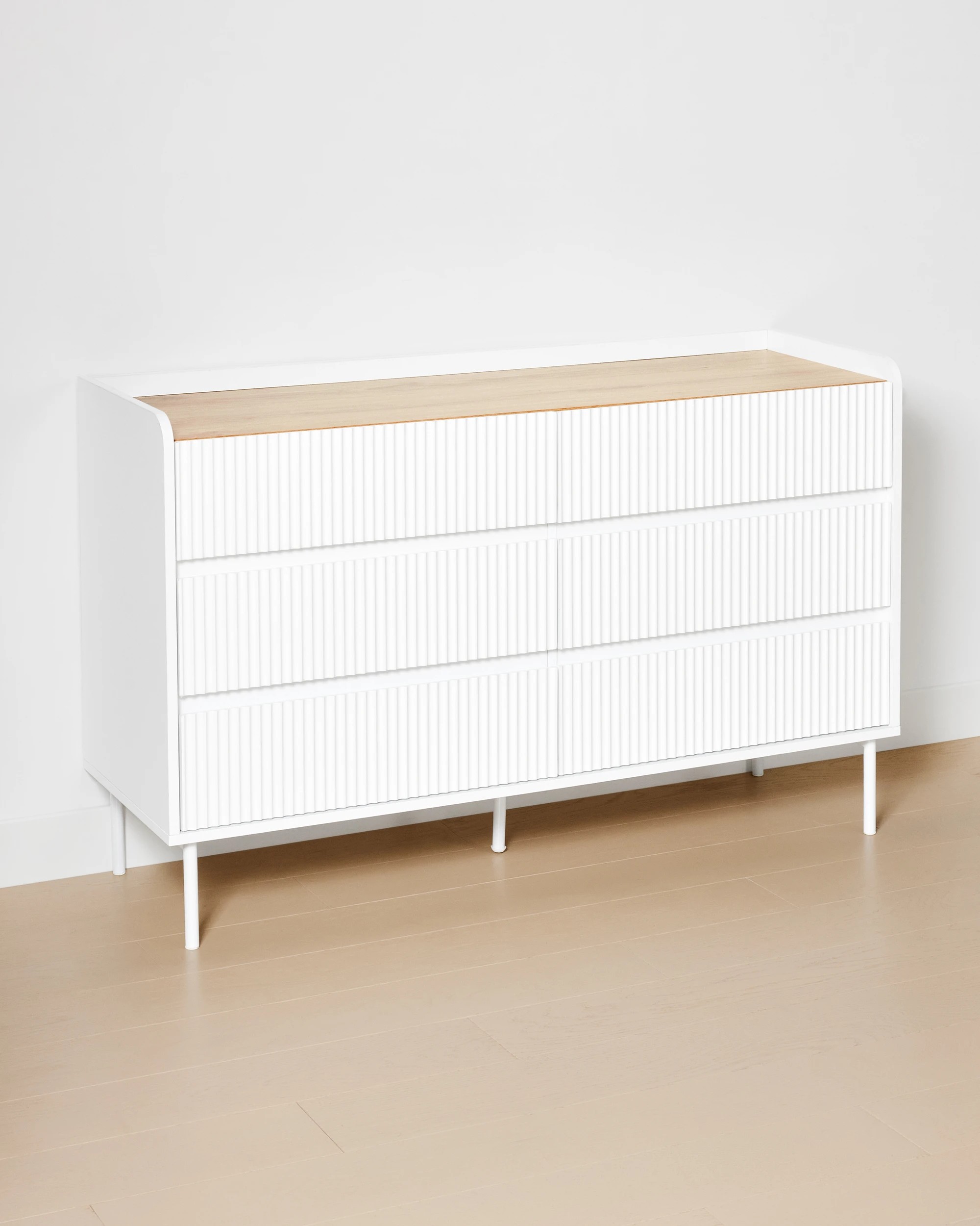 3 Alma 6 Drawer Chest - White, 3 of 8