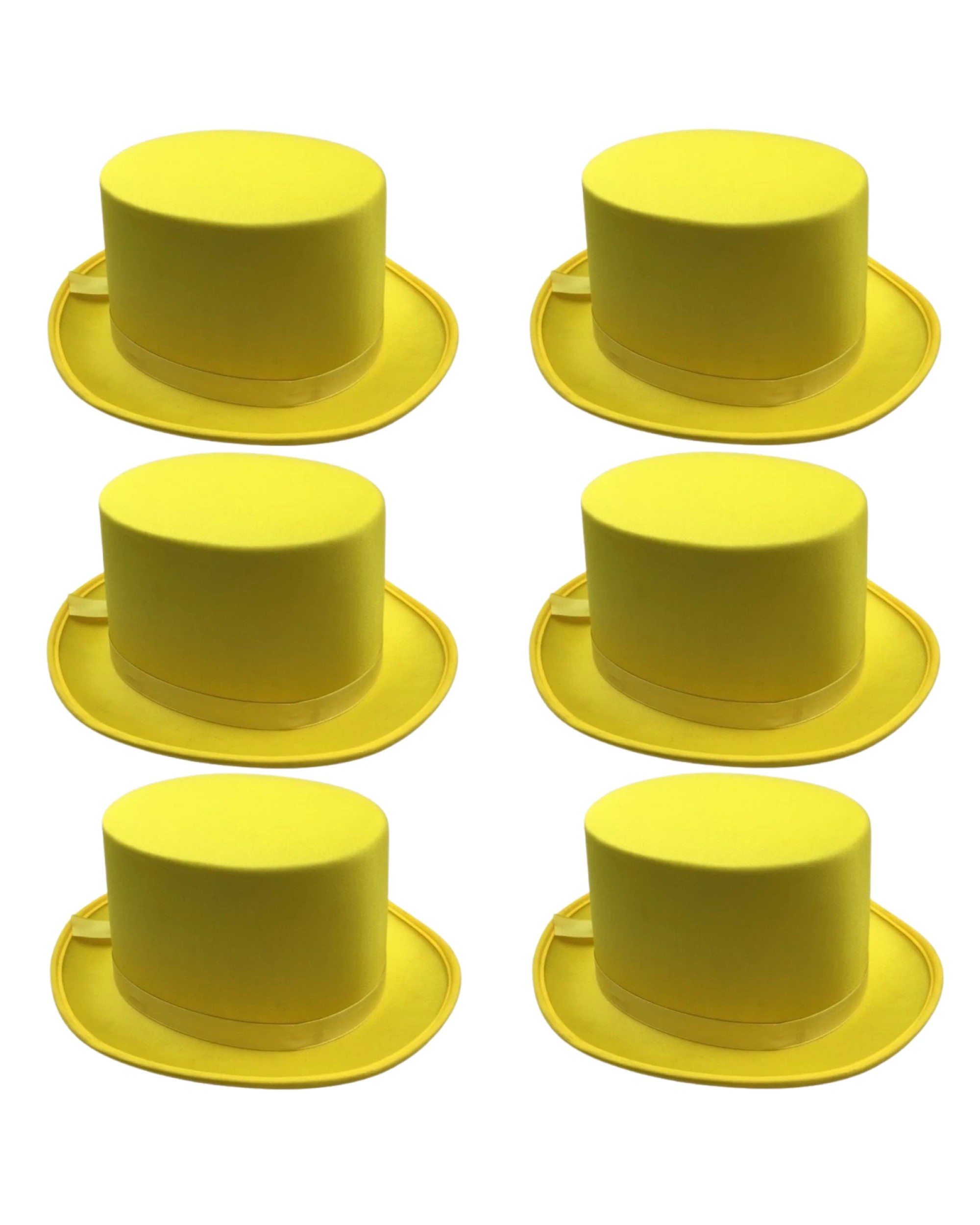 1 BR Costumes Satin Top Hat for Costume Parties - Bulk Pack of 6, 1 of 3