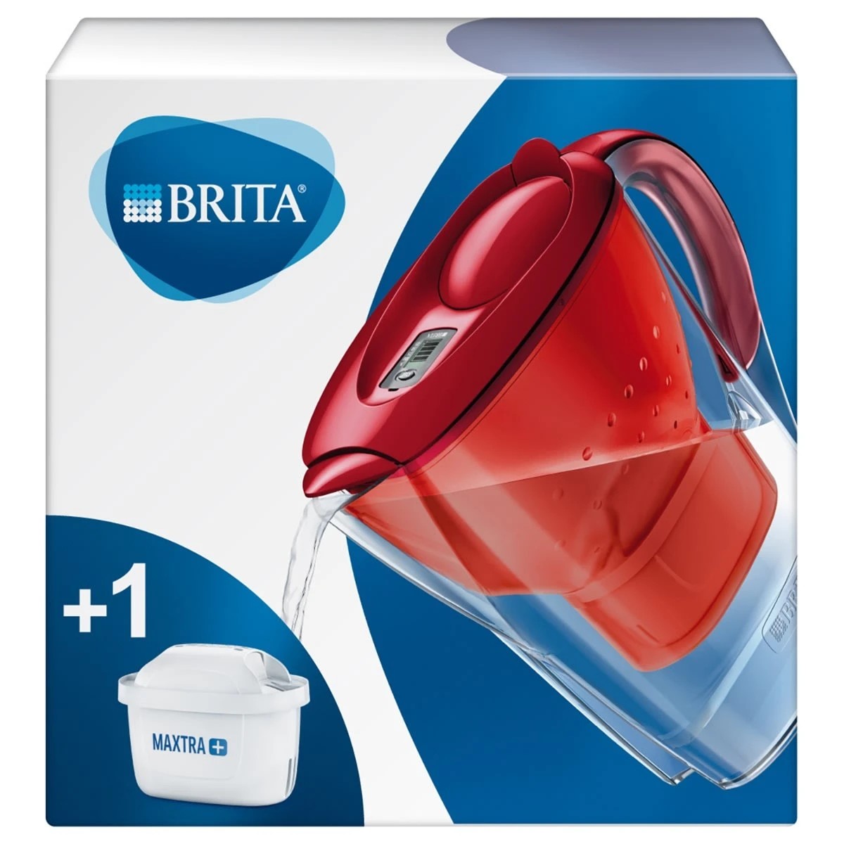 6 Brita 2.4L Water Jug with Filter - Red, 6 of 6
