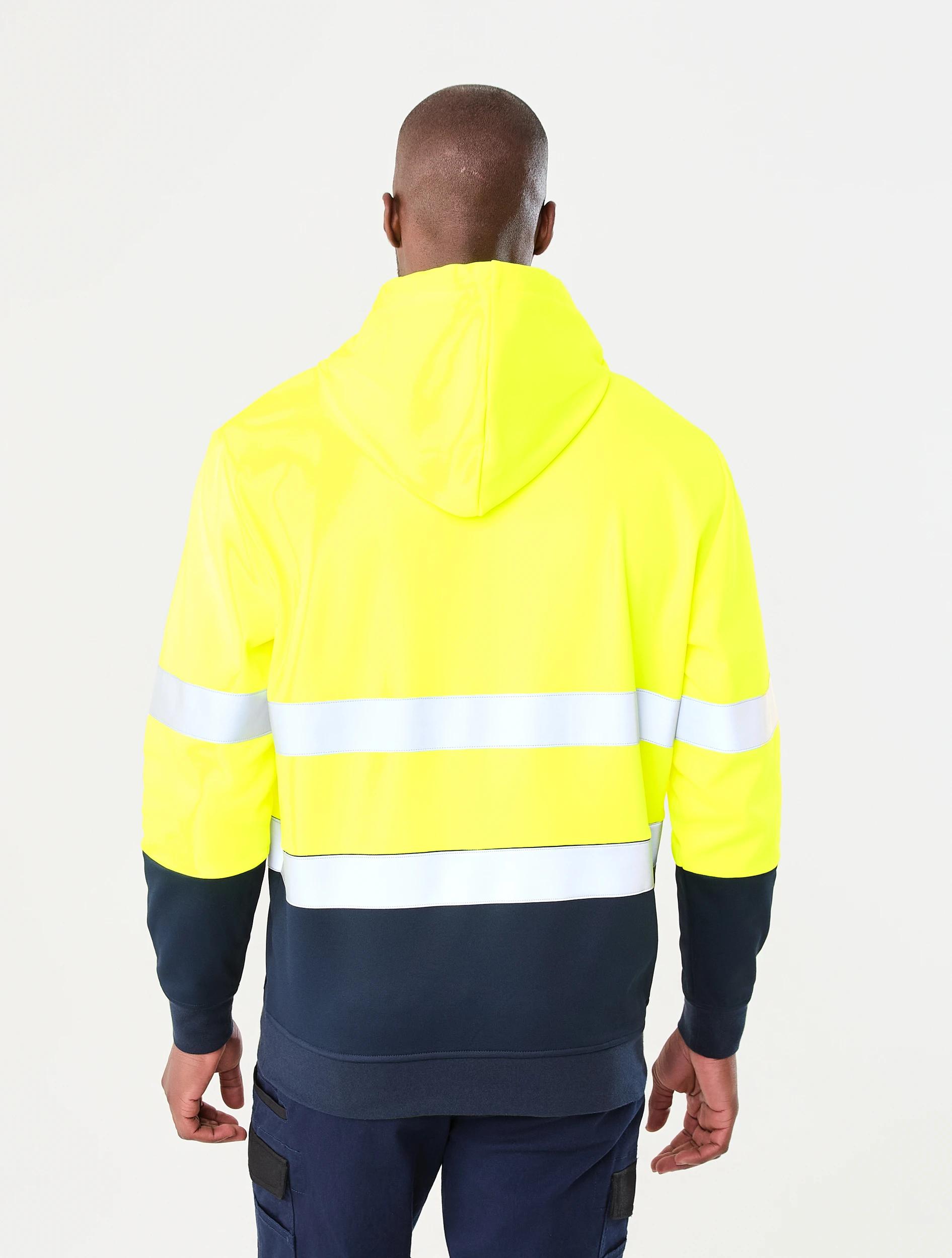 3 Workwear Hi-Visibility Pullover Hoodie Yellow, 3 of 6
