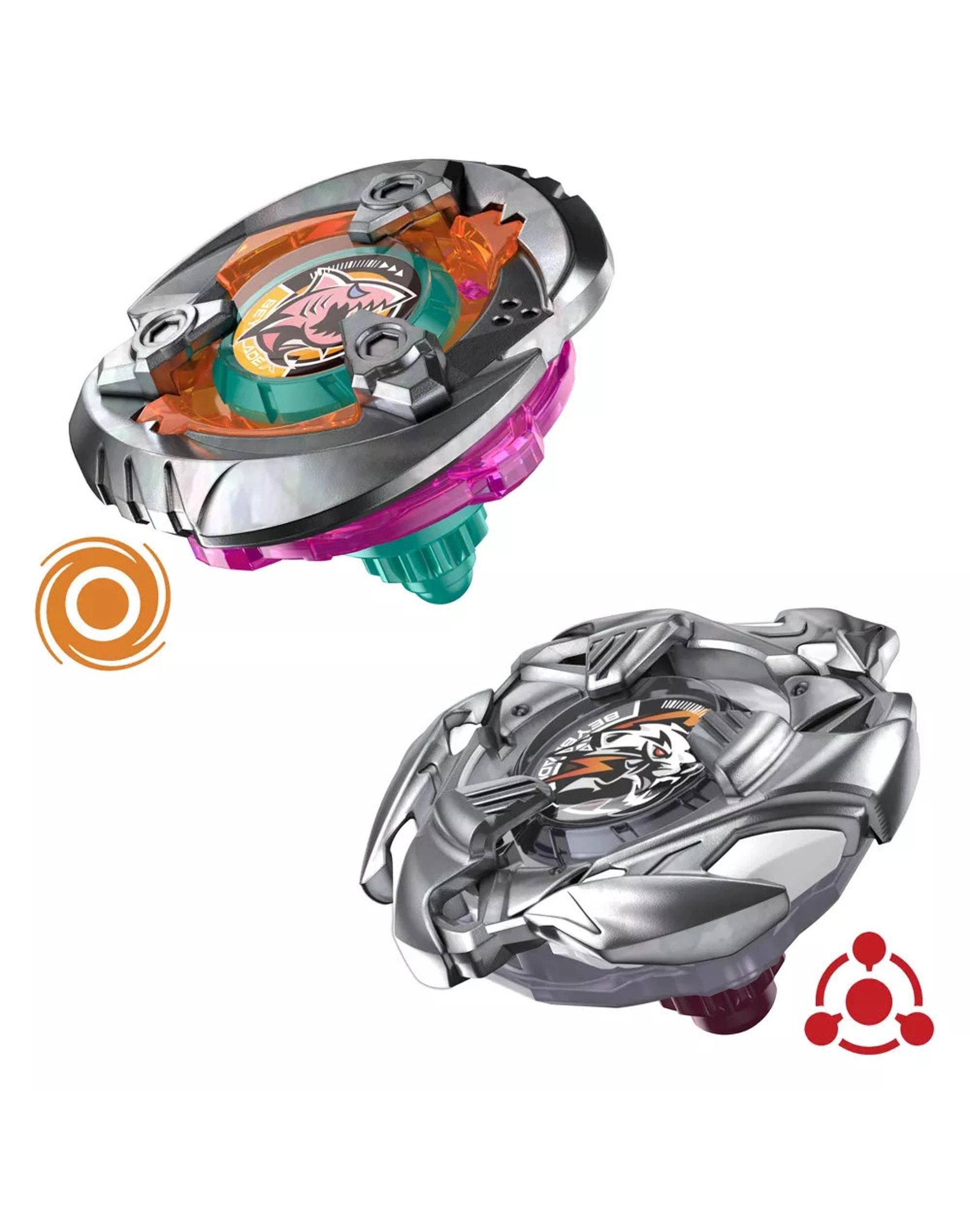 4 Beyblade X Gill Shark 4-70O and Pearl Tiger 3-60U Dual Pack, 4 of 5