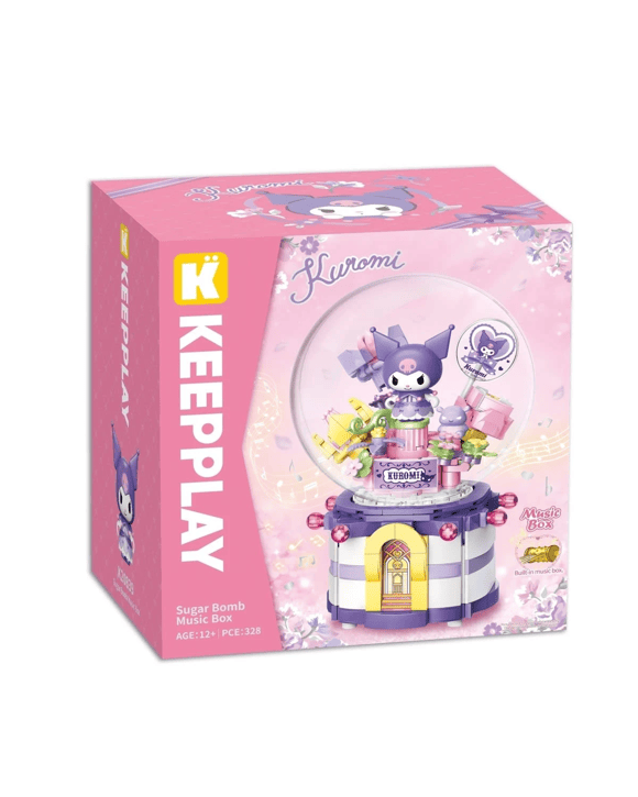 328 Piece Keepplay Sanrio Hello Kitty Kuromi Sugar Bomb Music Box