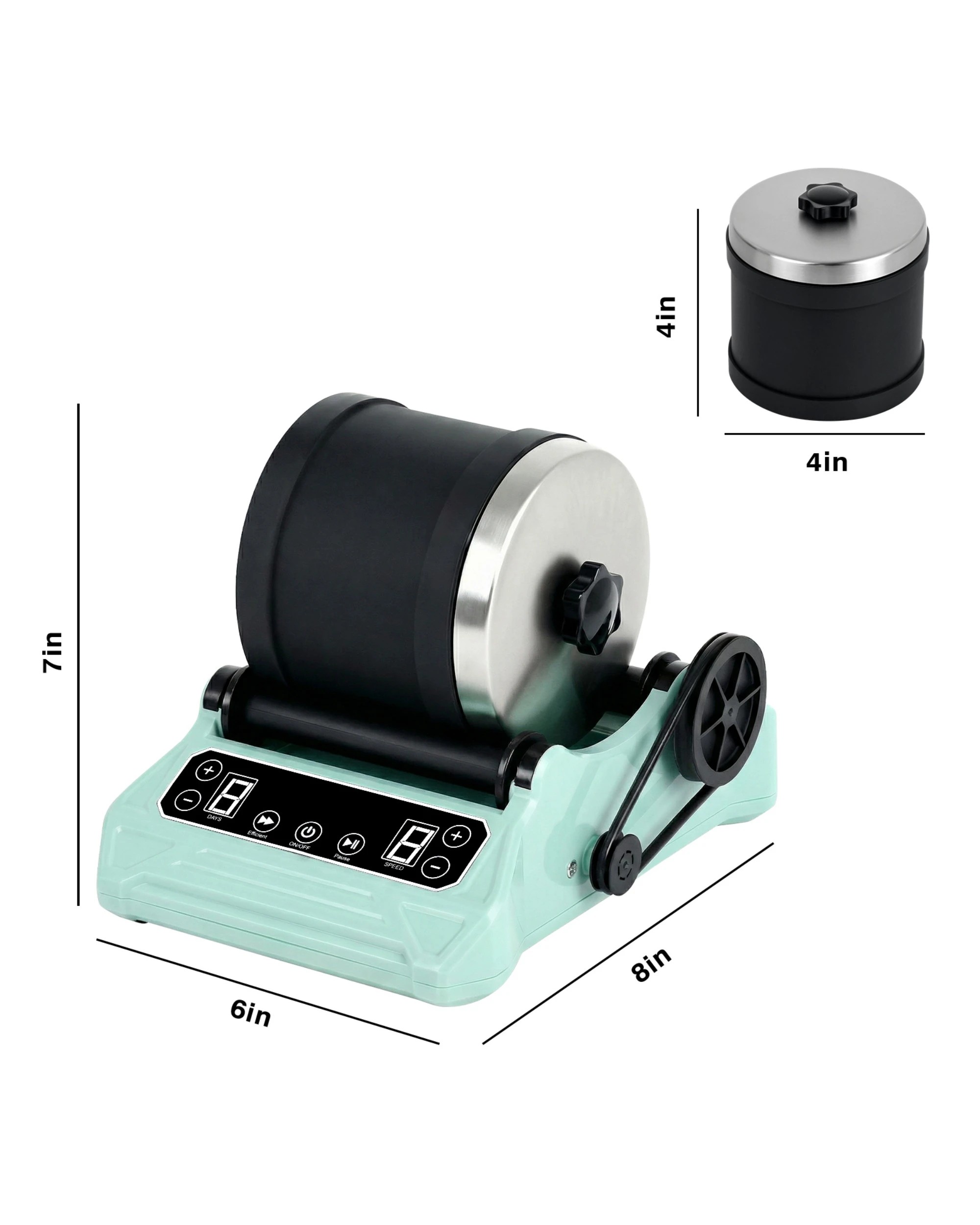 3 Advwin Electric Rock Tumbler for Kids, Advanced Rock Polisher - Green, 3 of 6