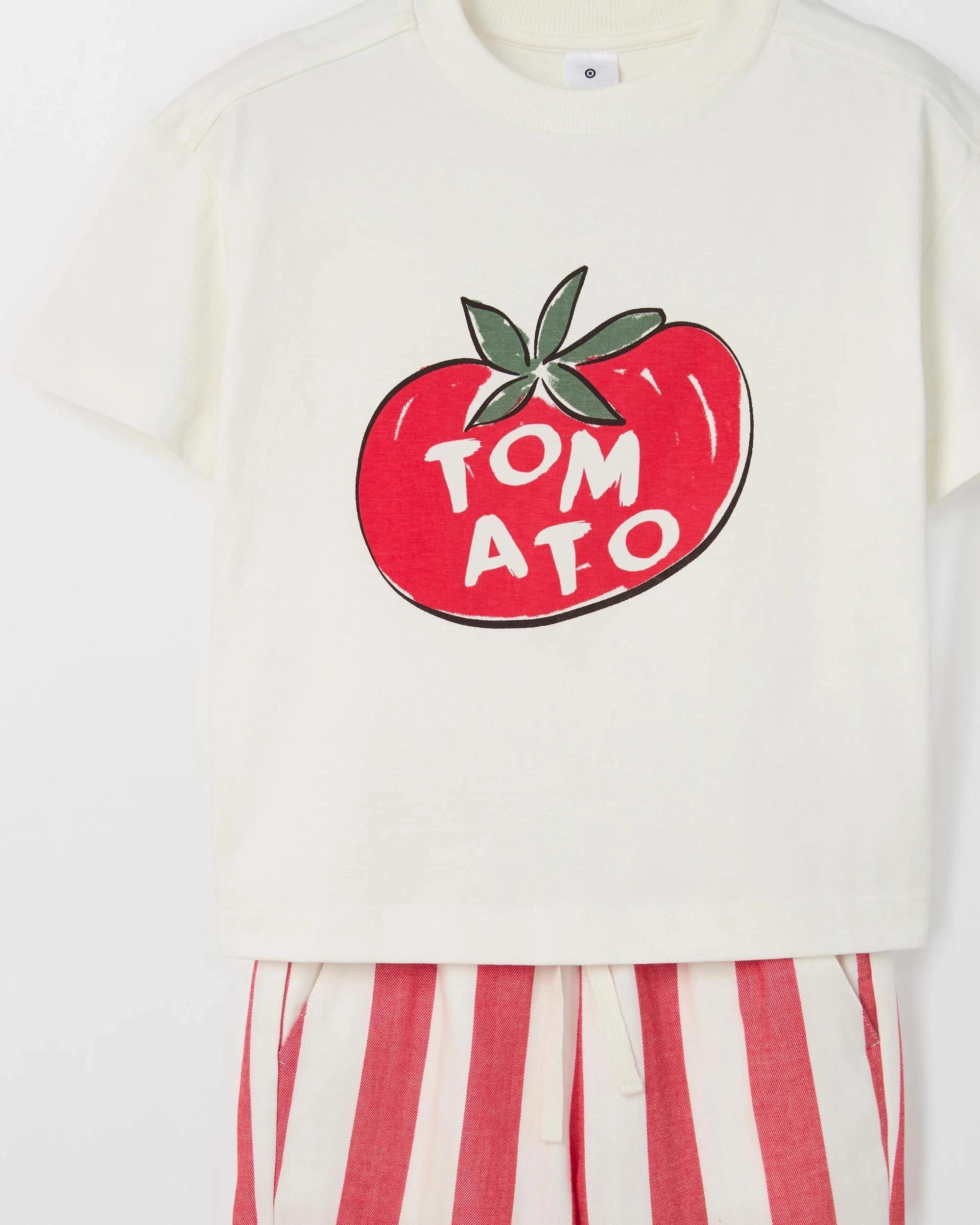 6 Target Kids Lightweight T-Shirt & Pants 2 Piece Set TOMATO RED, 6 of 6