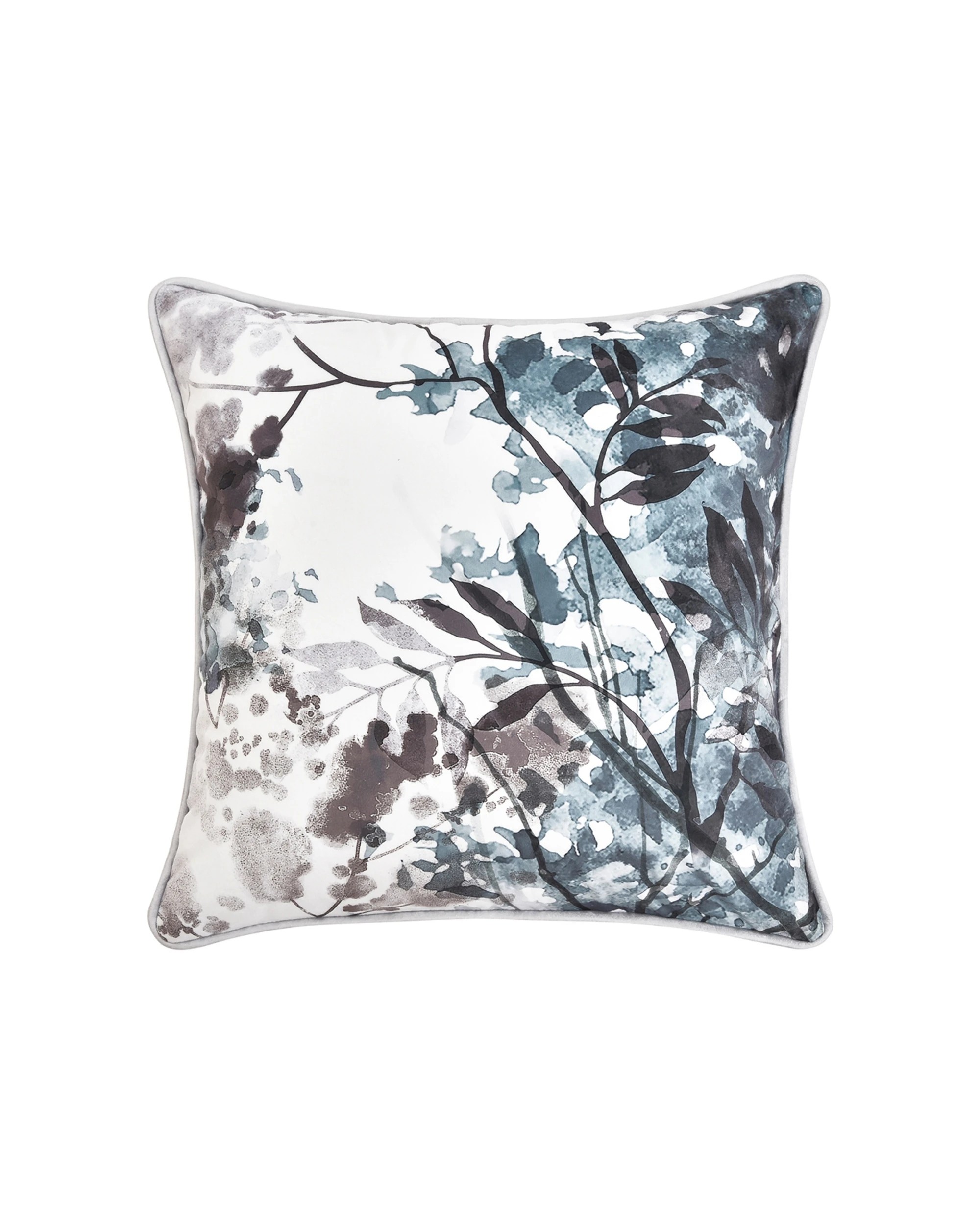 1 Bianca Sherbrooke Square Velvet Cushion Polyester 43x43cm - Pattern, 1 of 1