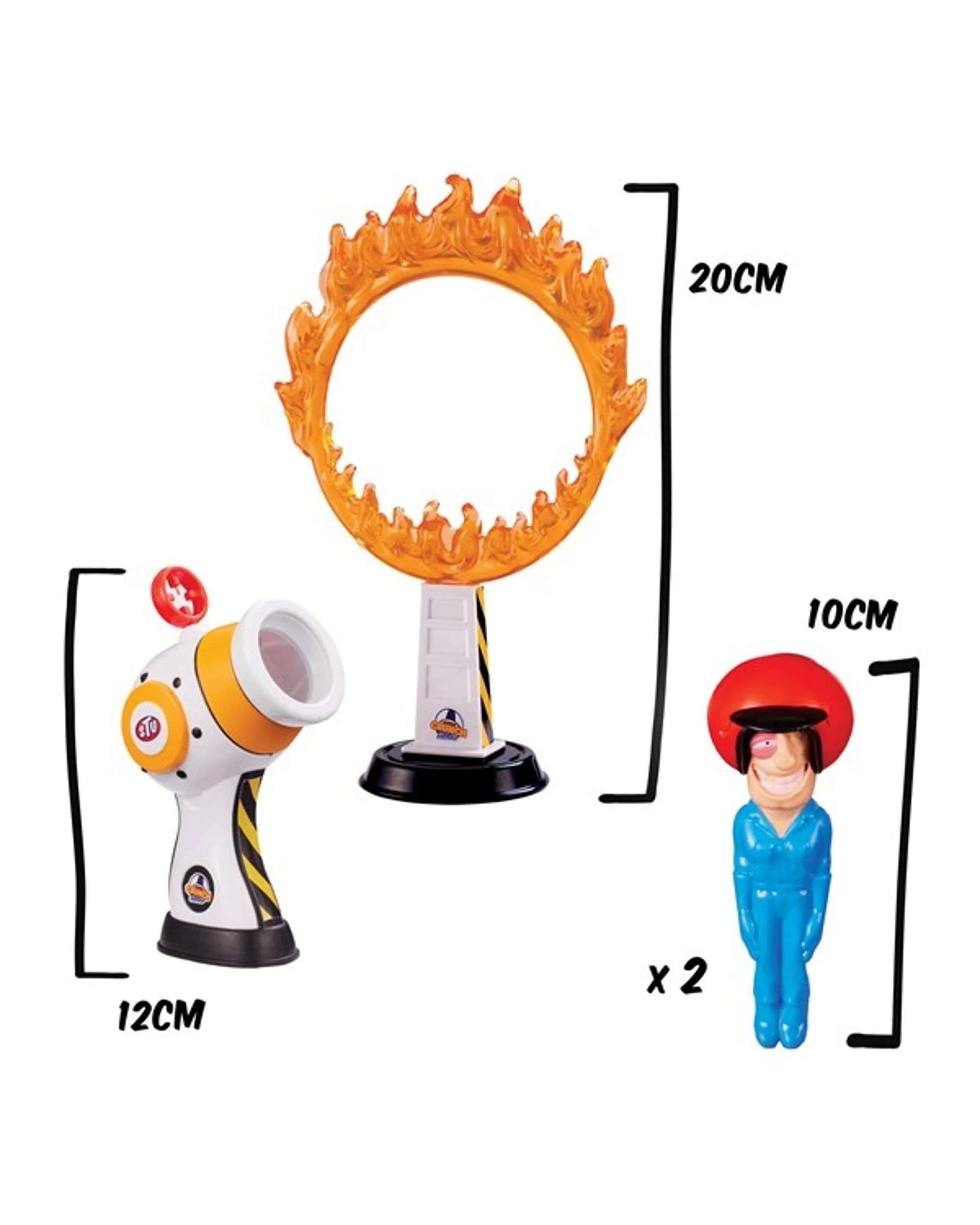 5 Stuntman Stu Hot Shot Cannon Blast Action Figure, 5 of 6