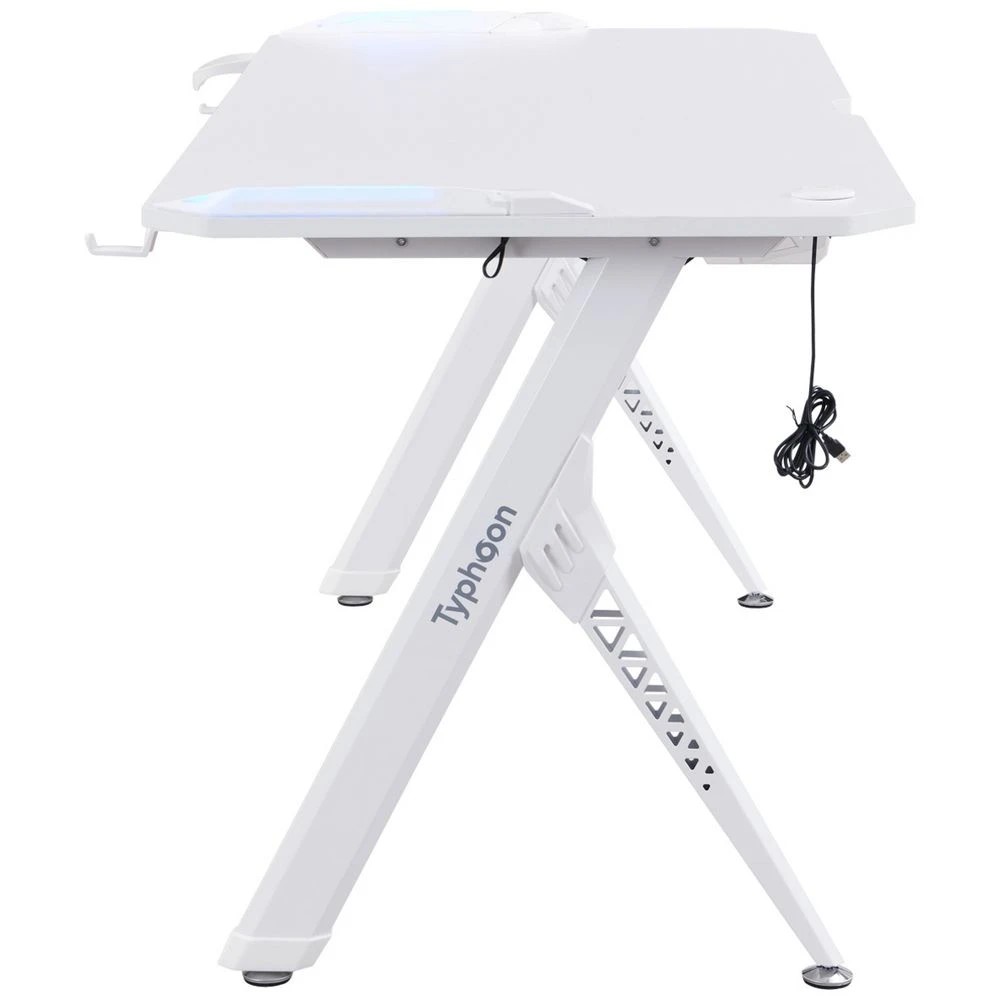 5 Typhoon Viper Gaming Desk 1500mm White Desks, Tables and Workstations, 5 of 10