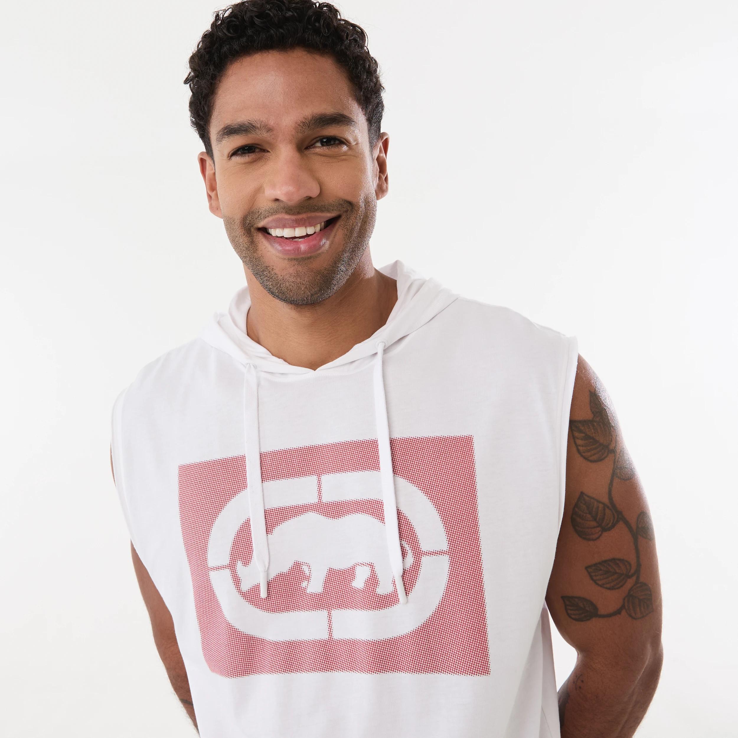 4 Ecko License Hooded Muscle ECKO HALFTONE WHITE, 4 of 5