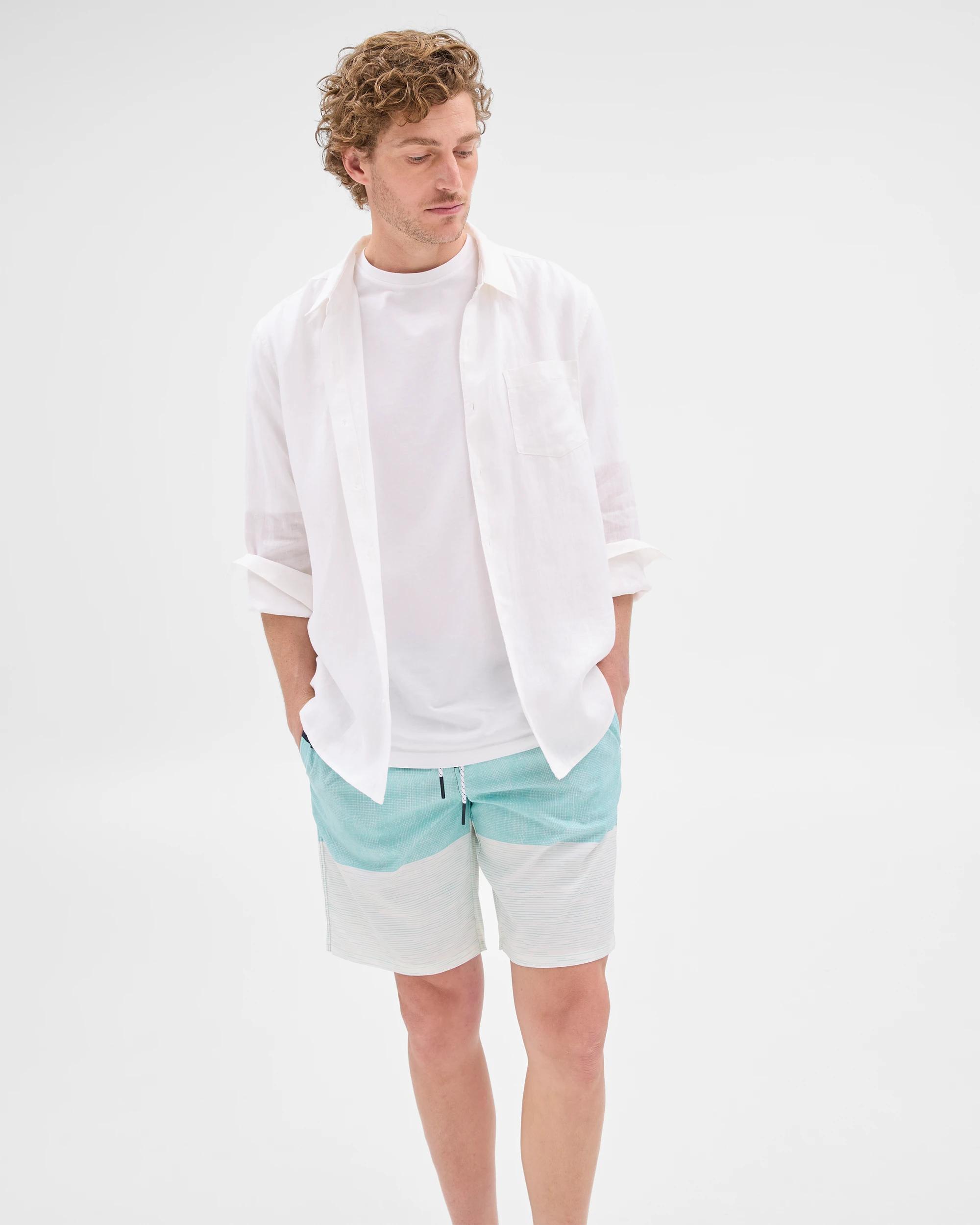 6 Target Blocked Swim Boardshorts AQUA, 6 of 10