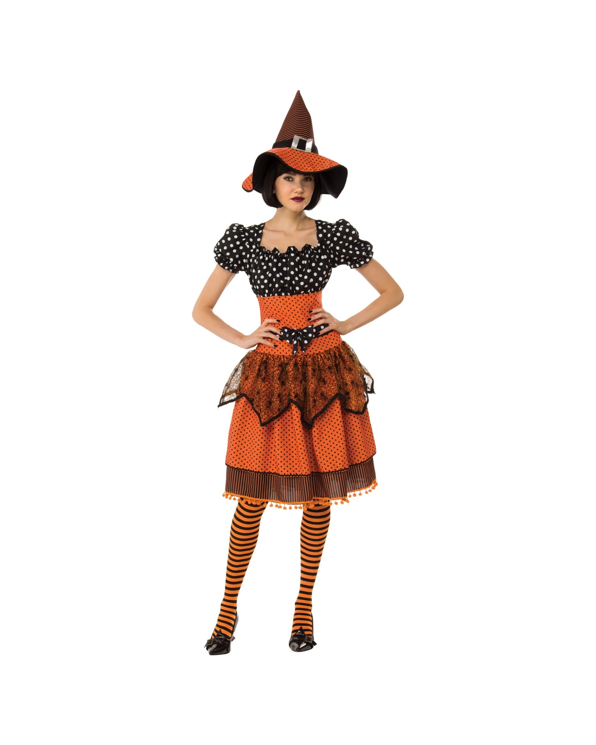 1 Rubies Polka Dot Witch Womens Dress Up Costume Size S - Pattern, 1 of 3