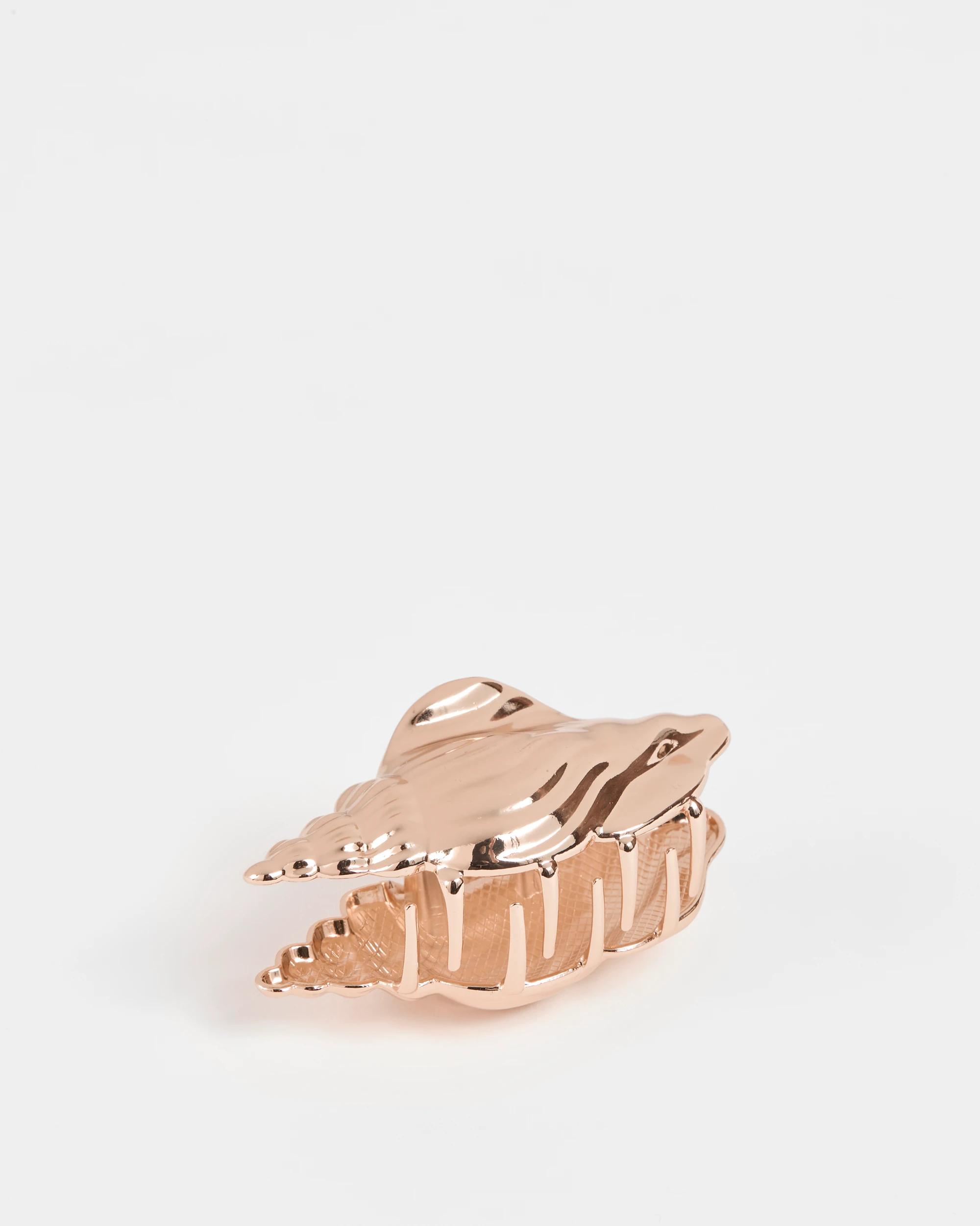 2 Target Metal Conch Shell Hair Clip GOLD, 2 of 2