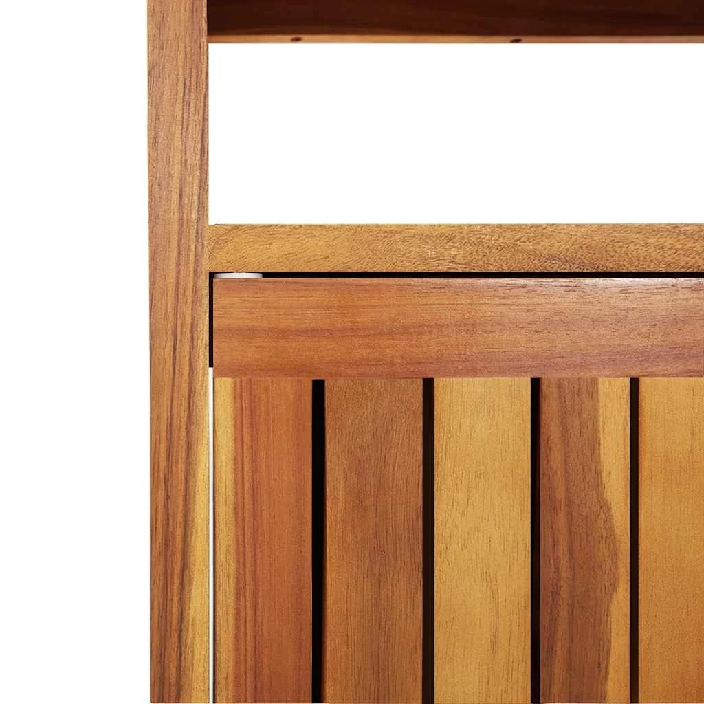 8 vidaXL Garden Console Table Ample Storage - Brown, 8 of 9