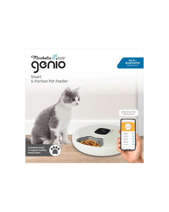 Mirabella Genio Smart 6-Portion Pet Feeder