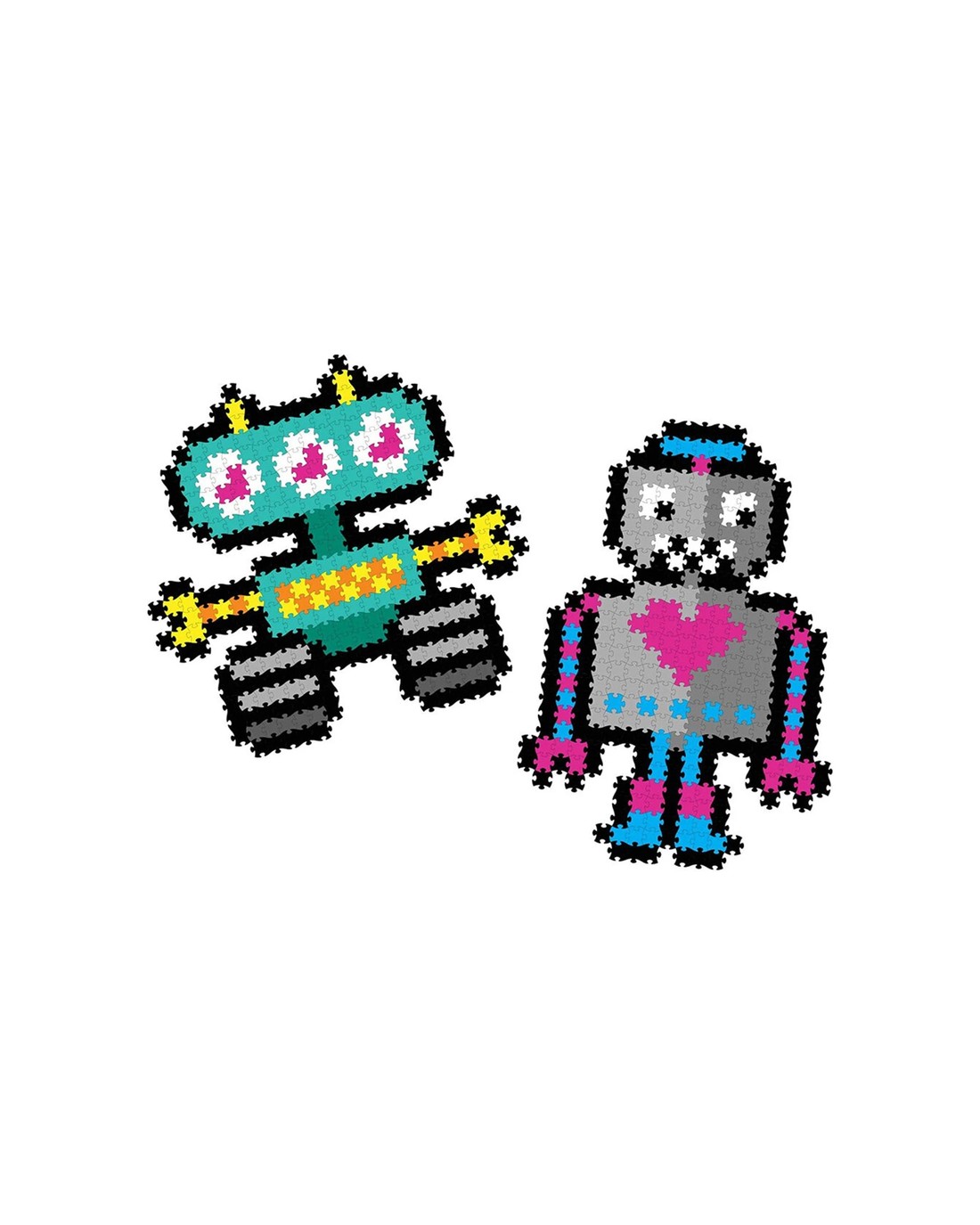 Fat Brain Toy Co 700pc Jixelz Jigsaw Puzzle Toy Set Roving Robots ...