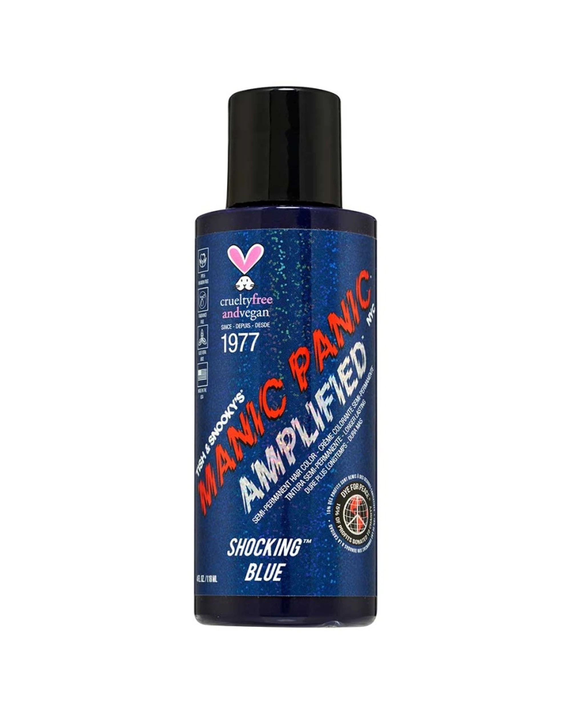1 Manic Panic Amplified Squeeze Bottle Hair Colour 118ml Shocking - Blue, 1 of 1
