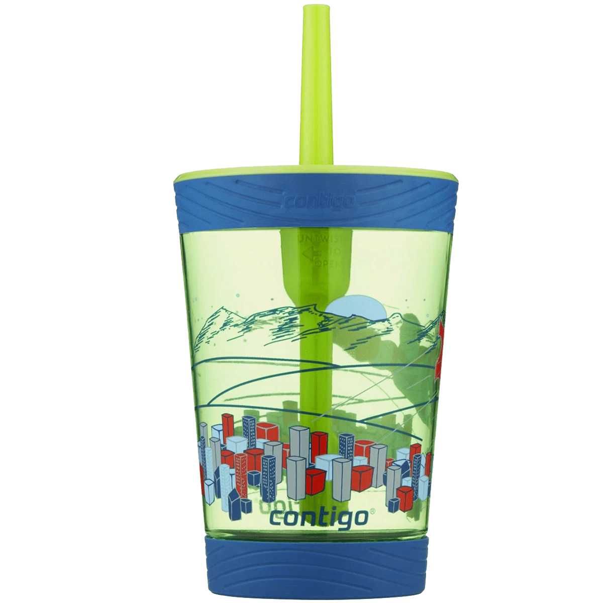 2 Contigo Spill Proof Drink Tumblers Superhero (SET OF 4) - Green, 2 of 2