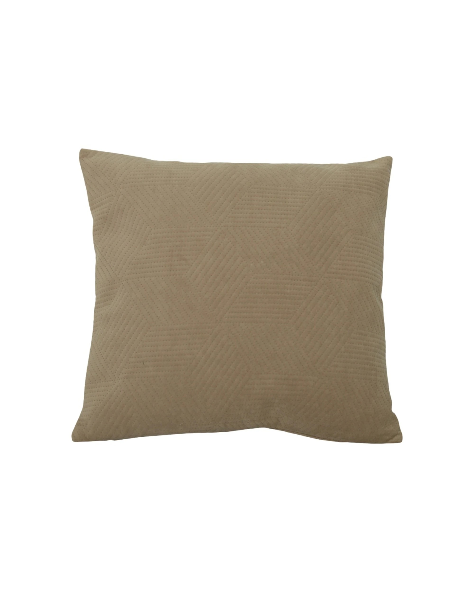 1 Urban Style Decorative Lounge Cushion Throw Pillow Taupe Lines 45x45cm - Beige, 1 of 7