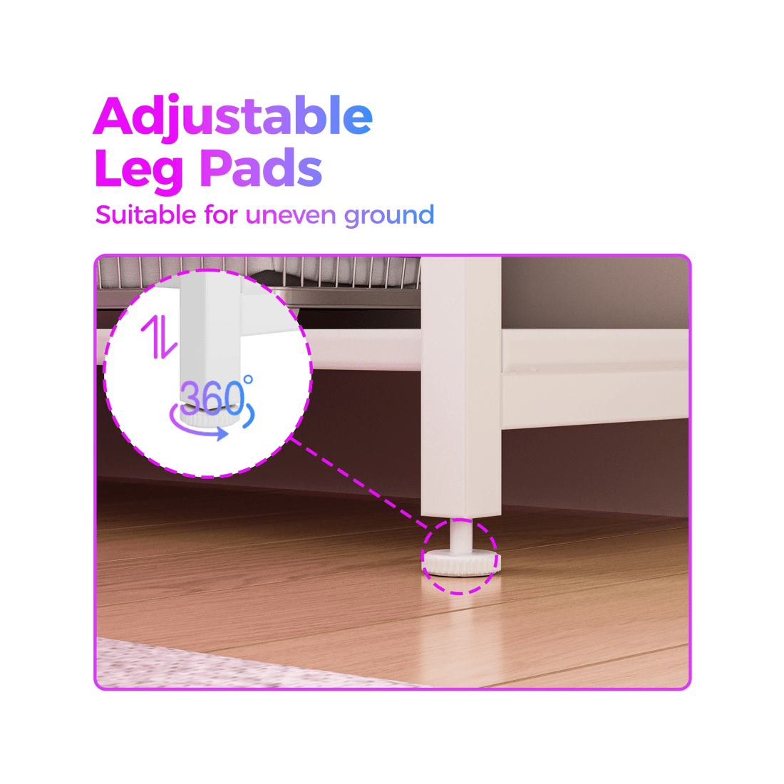 6 Advwin U Shaped Gaming Desk With Led Lights & Power Outlets Reversible 164cm Computer Desk With Bookshelf White, 6 of 10