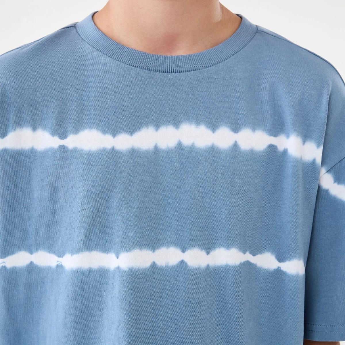 4 Short Sleeve Oversized Graphic T-shirt Steel Blue, 4 of 8