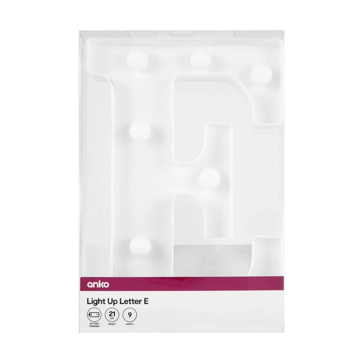 4 Light Up Letter - E, 4 of 5